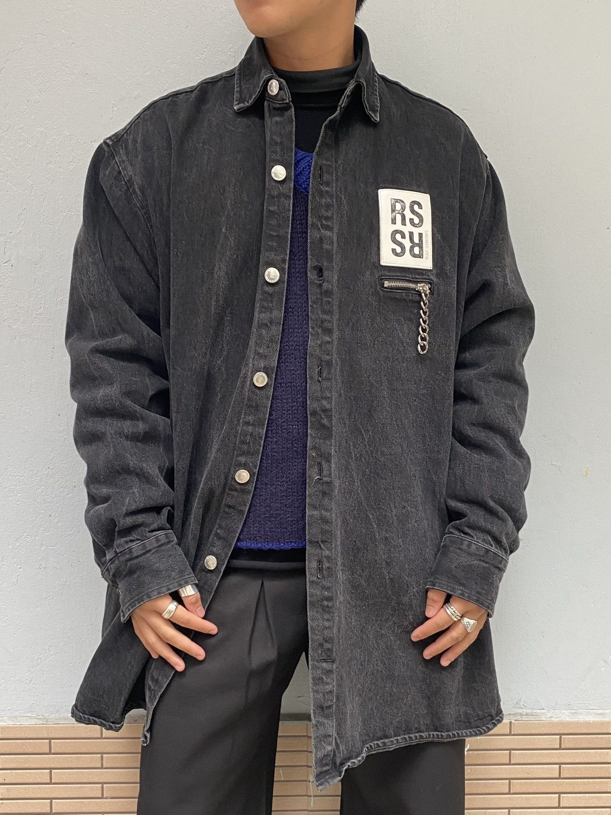 Raf Simons Raf Simons AW20 -21 life on Mars oversized denim jacket Size US M / EU 48-50 / 2 - 1 Thumbnail
