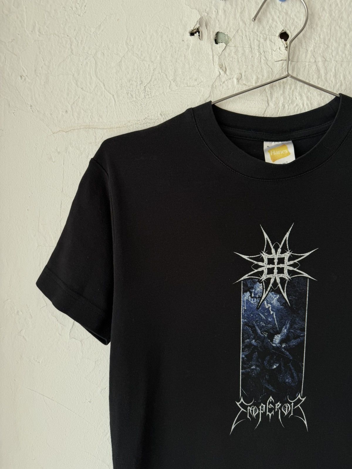Vintage Ultra Rare Vintage Emperor Black Metal Band Baby Tee Size M / US 6-8 / IT 42-44 - 4 Thumbnail