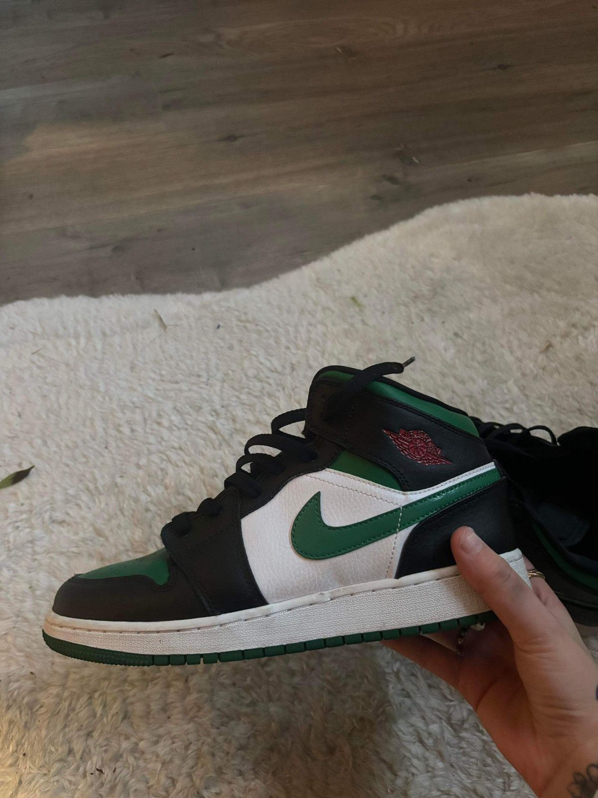 image of Jordan Nike Jordan 1 Pine Green Shoes, Women's (Size 8.5)