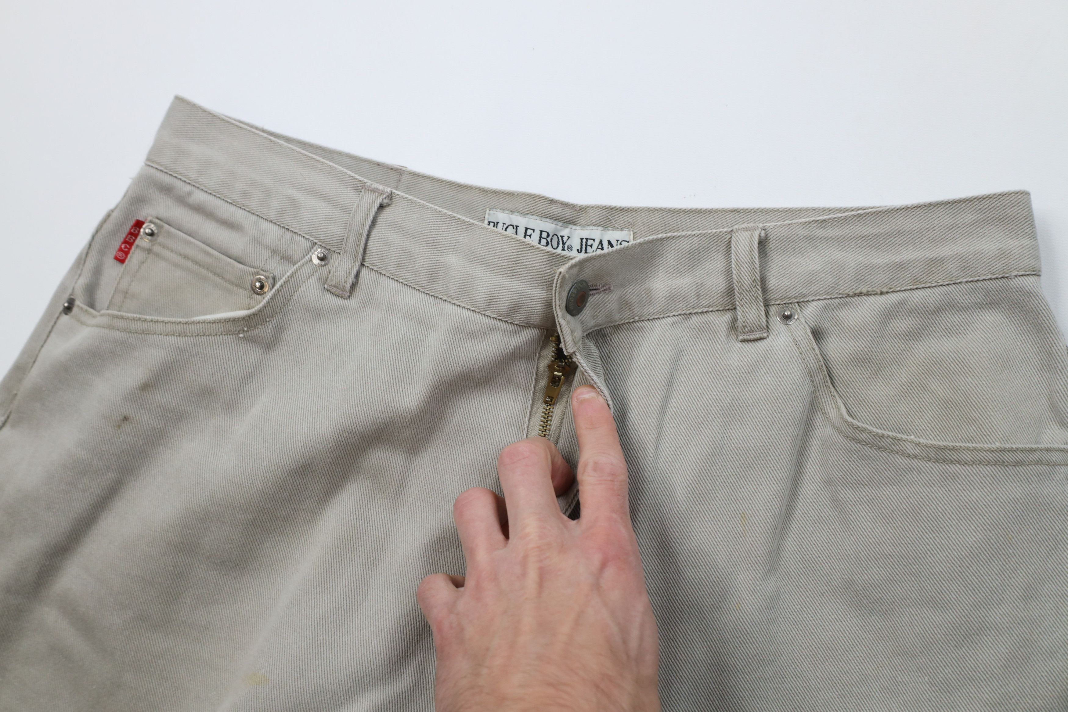 Vintage Vintage 90s Streetwear Relaxed Fit Denim Jeans Gray Cotton Size US 34 / EU 50 - 10 Thumbnail