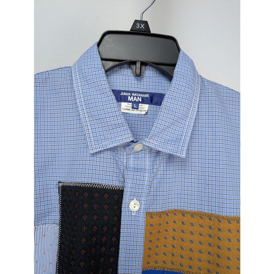 Junya Watanabe o1rshd1 Button up Shirt in Blue Size US L / EU 52-54 / 3 - 2 Thumbnail