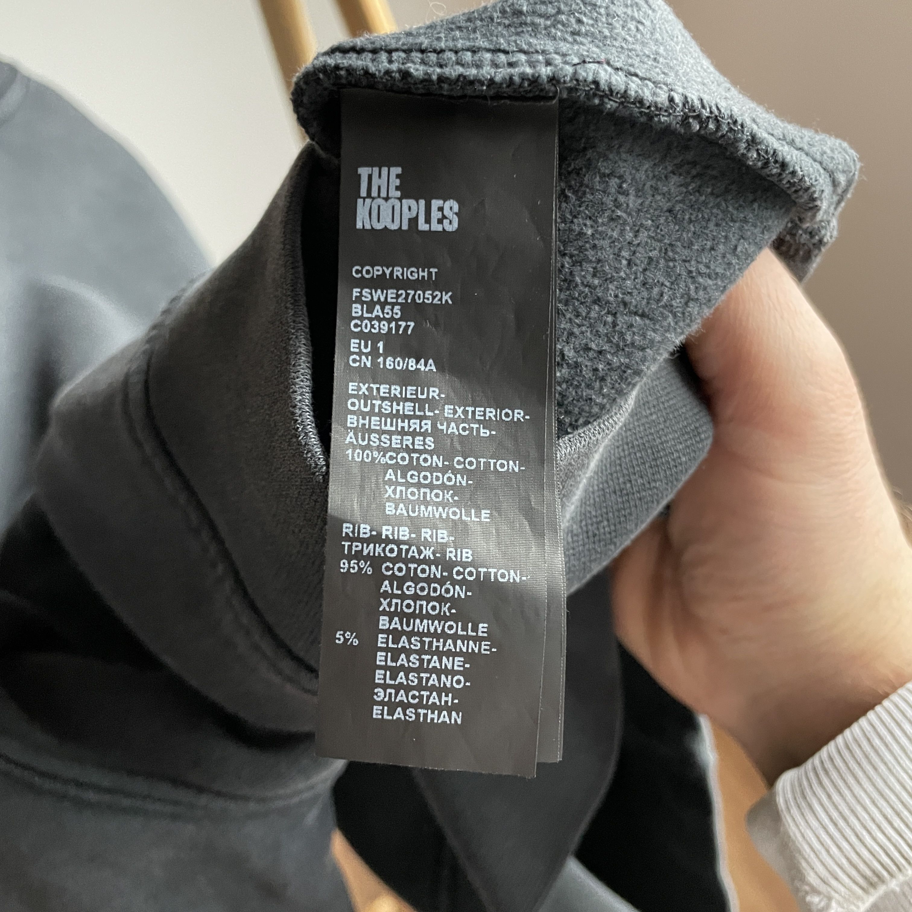 The Kooples The Kooples Washed Black Wolf Print Womens Sweatshirt Size 1 Size S / US 4 / IT 40 - 9 Thumbnail