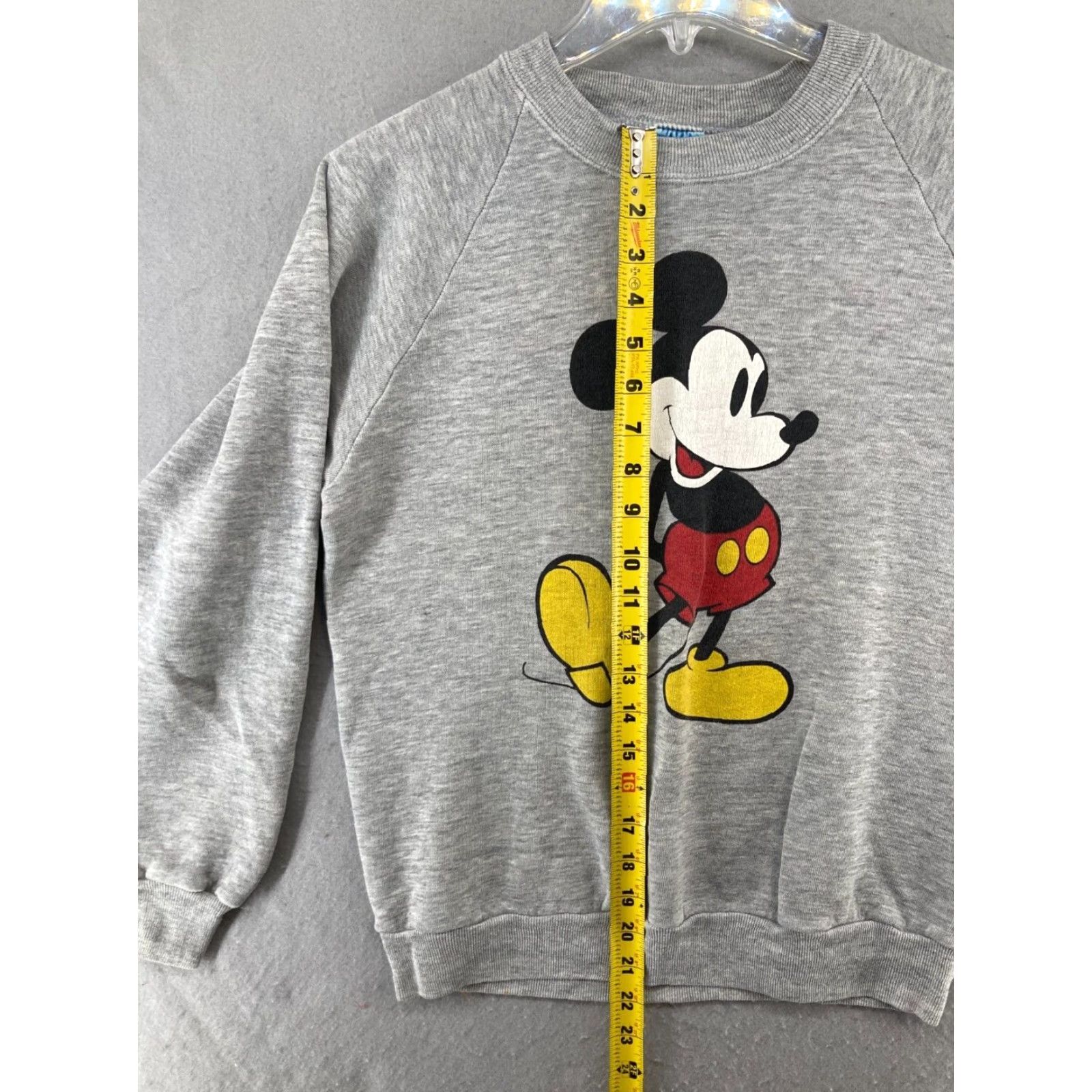 Disney Disney Mens Sweatshirt Medium Gray Mickey Mouse USA MADE Vintage Size US M / EU 48-50 / 2 - 3 Thumbnail