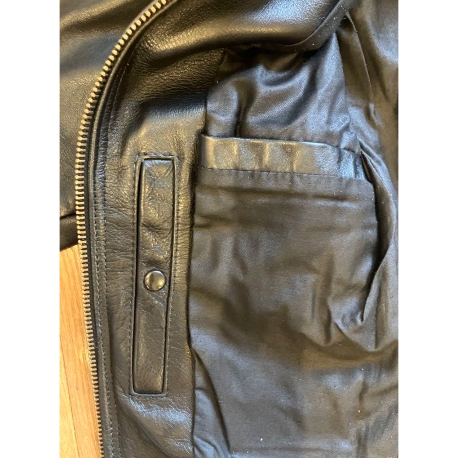 Vintage VANSON Leather TALON Zip Jacket - Washington House Exclusive Black - Single Rider's Jacket - Size 36 - Men Size US XXS / EU 40 - 6 Thumbnail