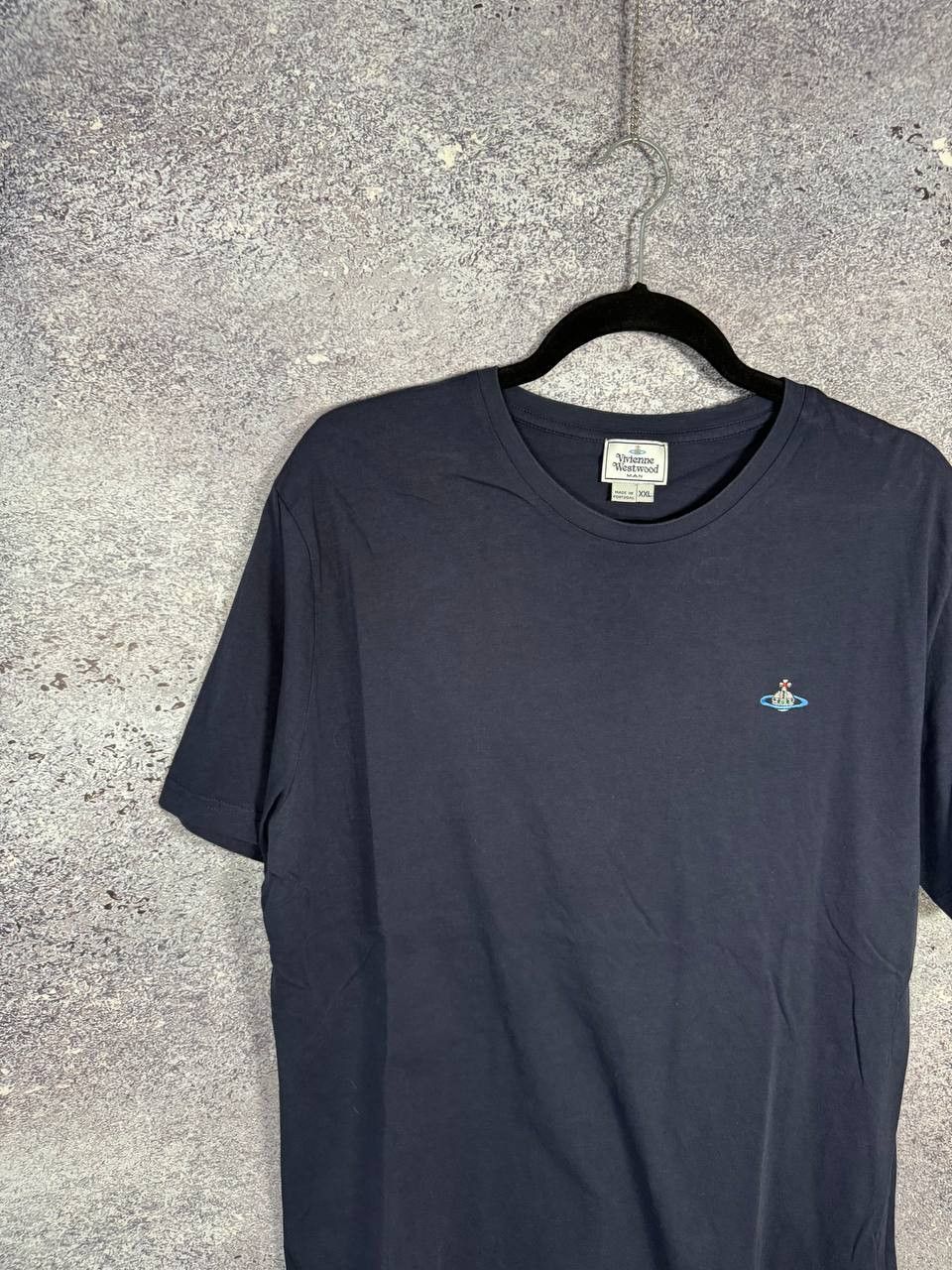 Vivienne Westwood Vivienne Westwood Orbital Embroidered Logo Blue Tee Size US XXL / EU 58 / 5 - 4 Thumbnail