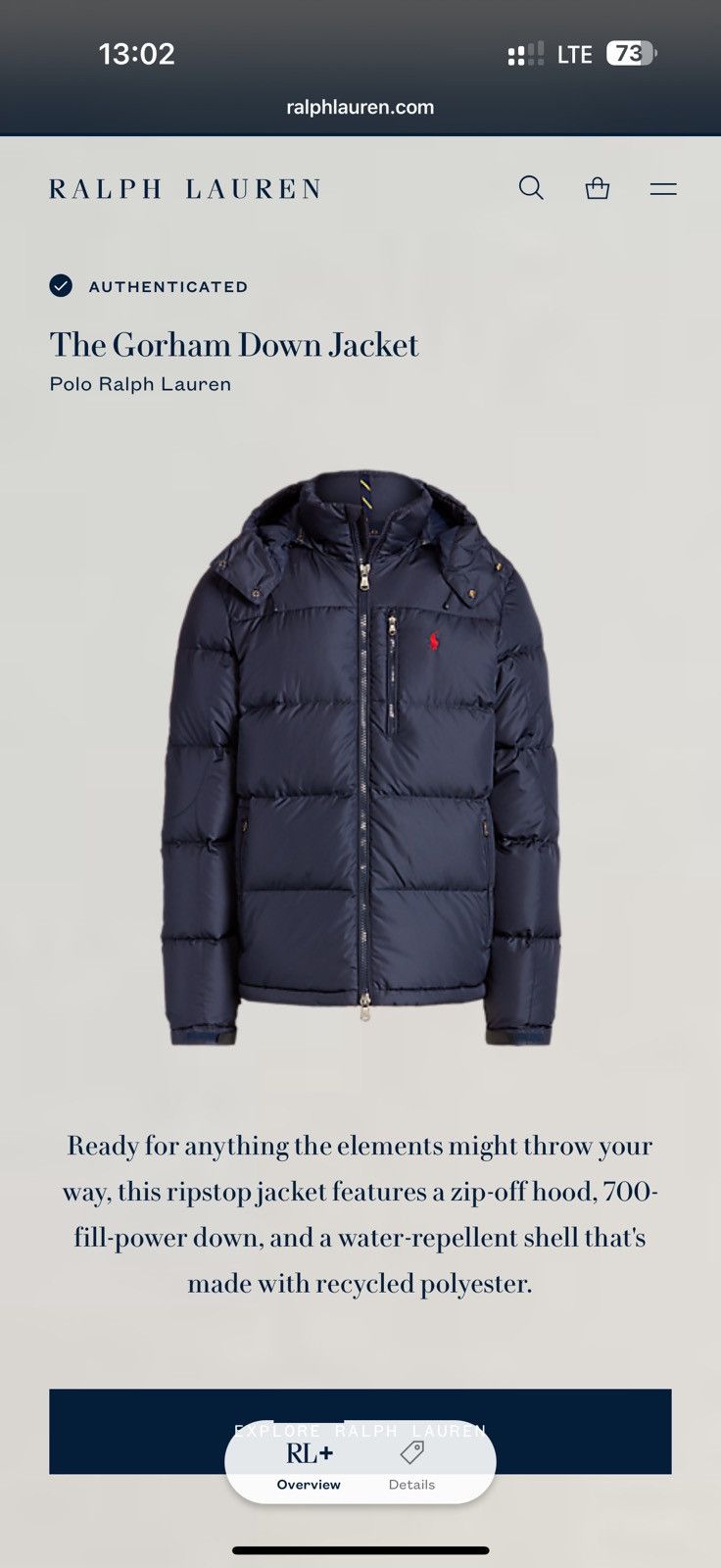 Polo Ralph Lauren 🇺🇸❗️NEW Ralph Lauren Hooded Down Puffer MLS Navy El Cap Jacket Size US XXL / EU 58 / 5 - 7 Thumbnail