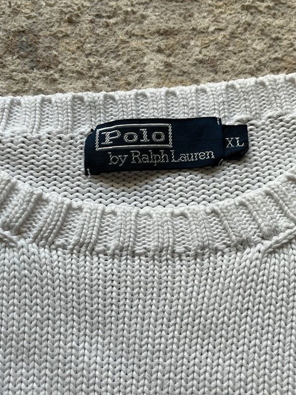Polo Ralph Lauren Polo Ralph Lauren Sz XL Sweater Crewneck Small Pony White Size US XL / EU 56 / 4 - 2 Thumbnail