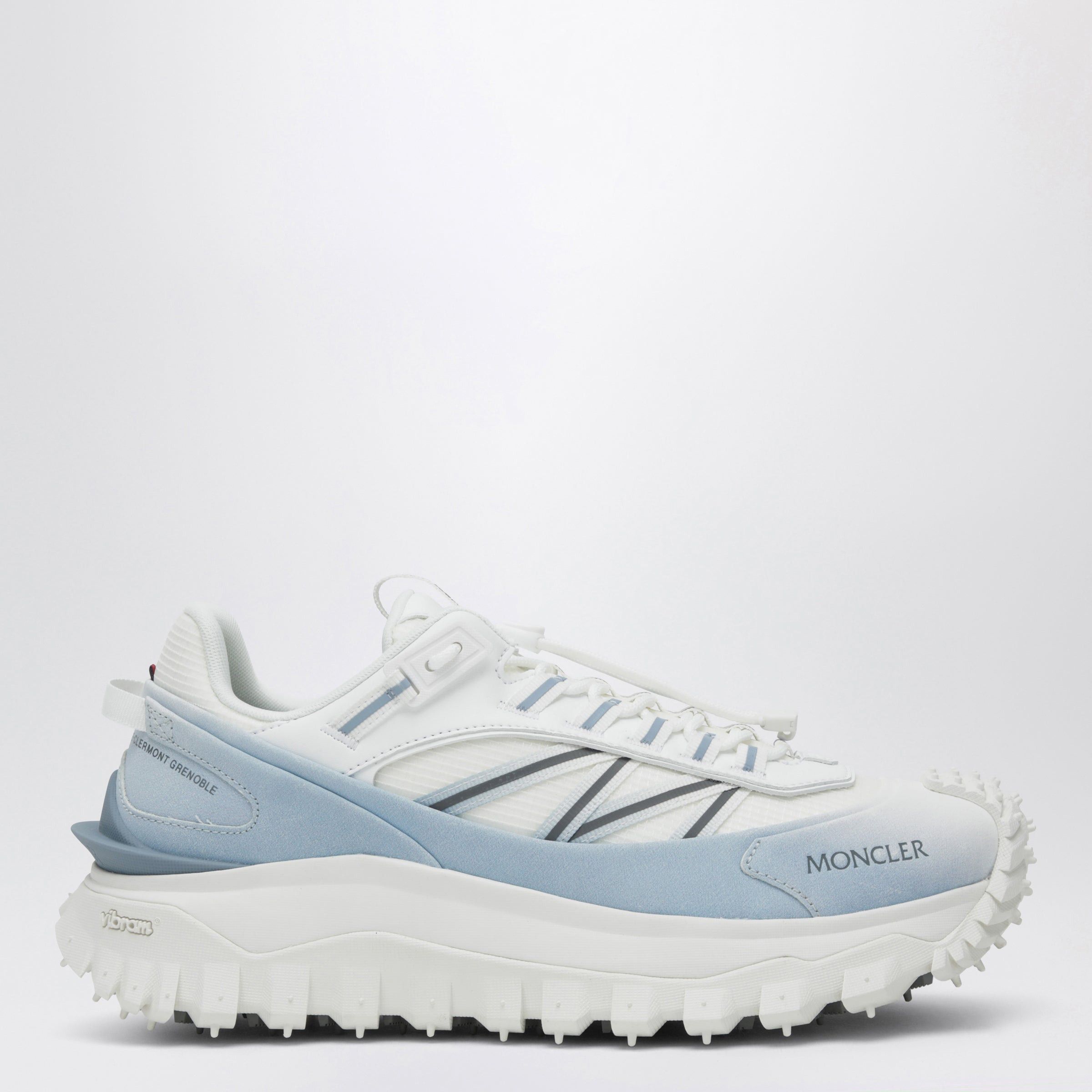 Moncler Moncler Trailgrip Sneakers White/Light Blue With Vibramâ® Megagrip Sole Size US 7.5 / EU 40-41 - 1 Thumbnail