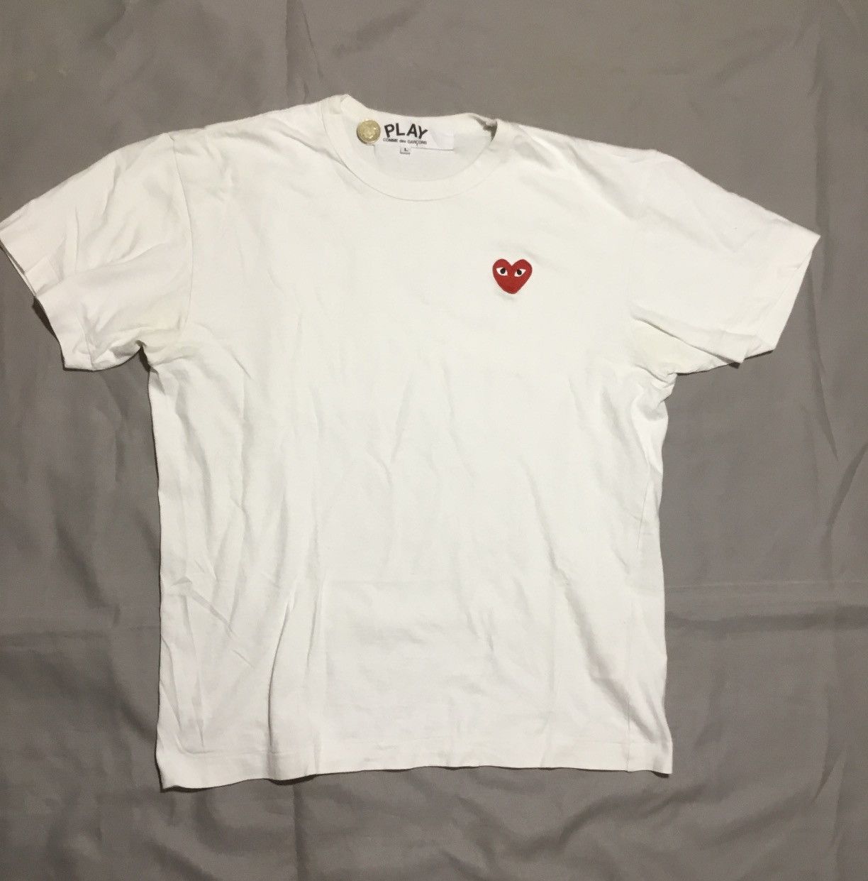Other CDG Play COMME des GARÇONS White Red Heart L Size US L / EU 52-54 / 3 - 1 Thumbnail
