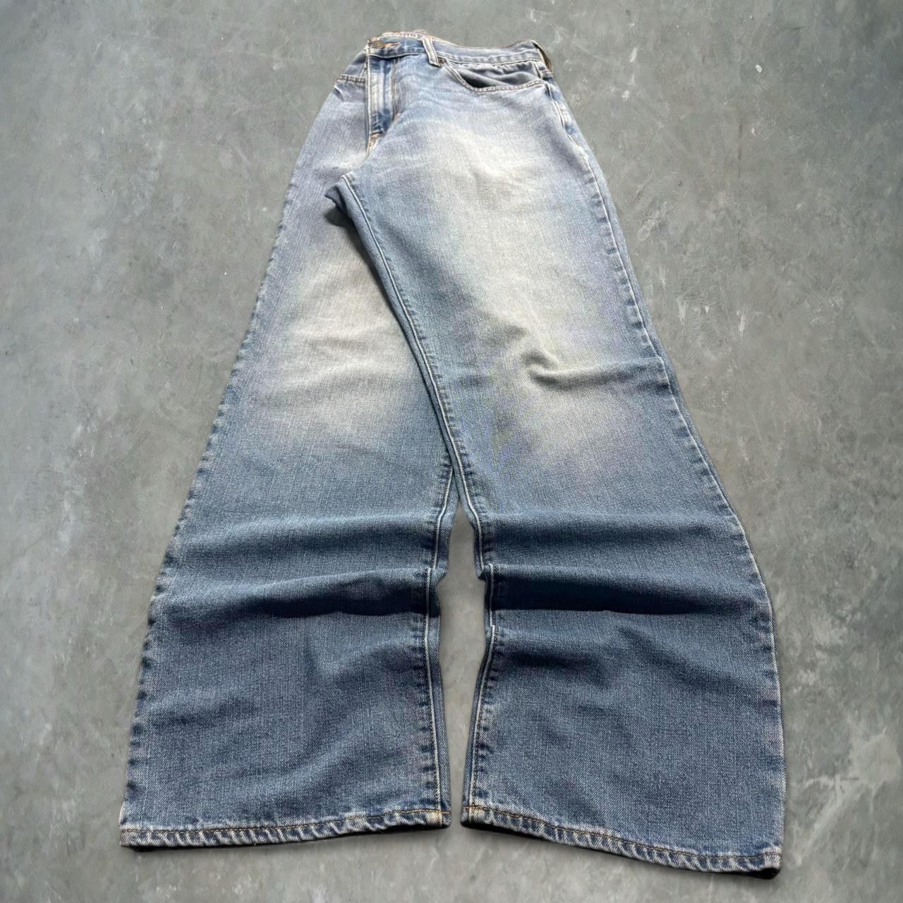 Old Navy Crazy Vintage Y2K 2000s Baggy Old Navy Skater Style Light Blue Wash Denim Jeans! Size US 34 / EU 50 - 3 Thumbnail