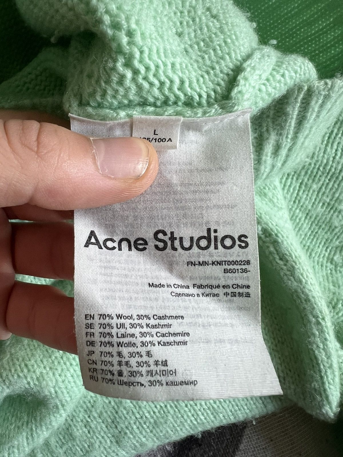 Acne Studios Acne Cashmere sweater Size US L / EU 52-54 / 3 - 4 Thumbnail