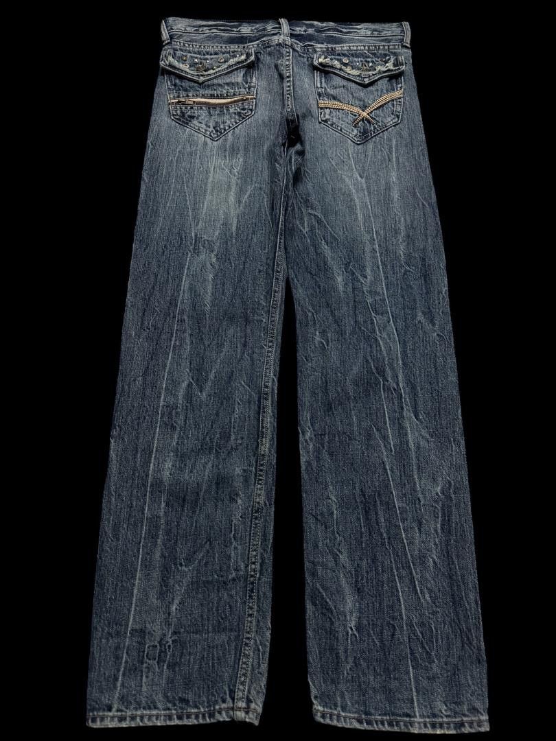 Beauty Beast INSANE Theoria Japan Sick Whisker Distressed Denim Jean Size US 31 - 1 Thumbnail