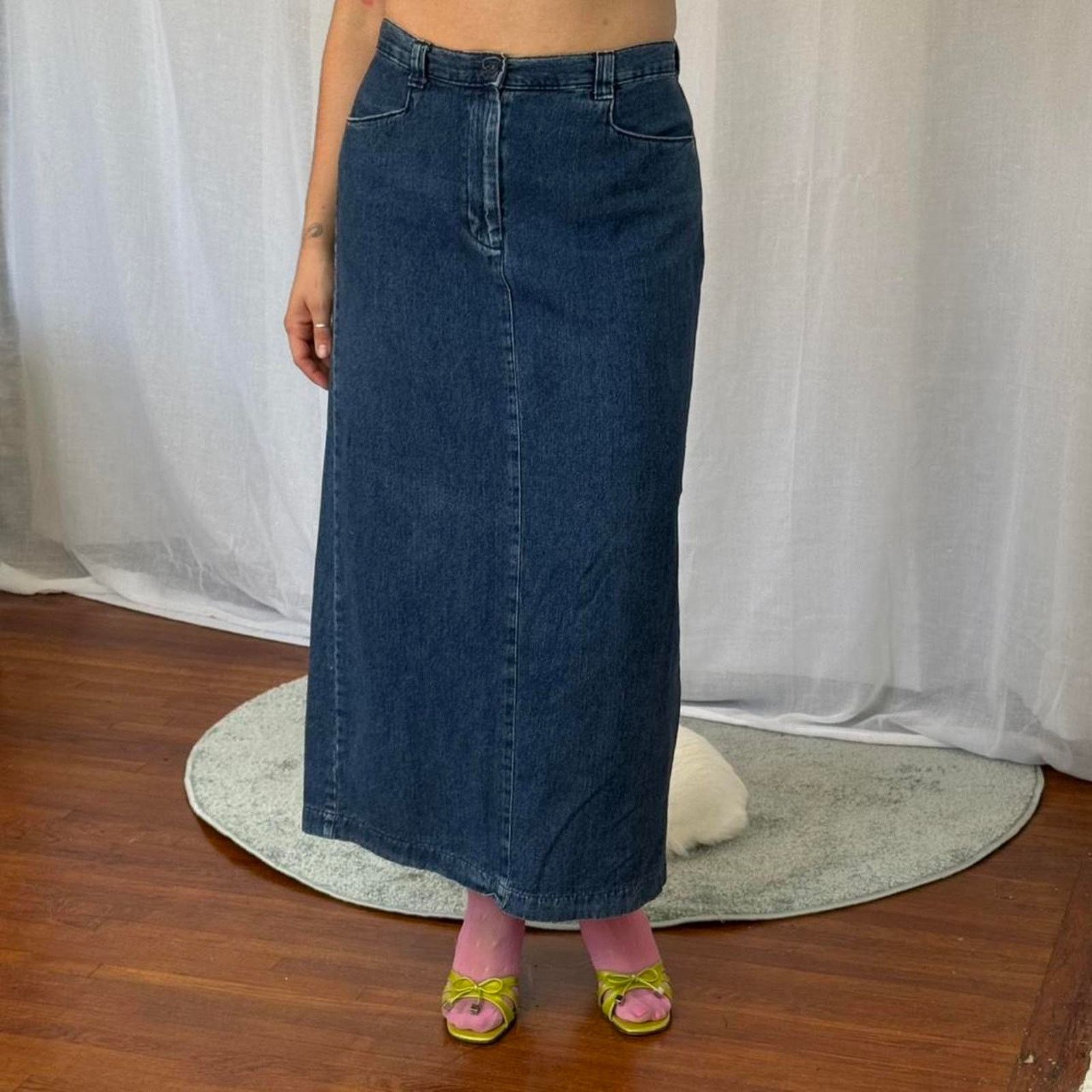 Lee y2k denim midi skirt ✧ lee casuals Size 31" - 1 Thumbnail
