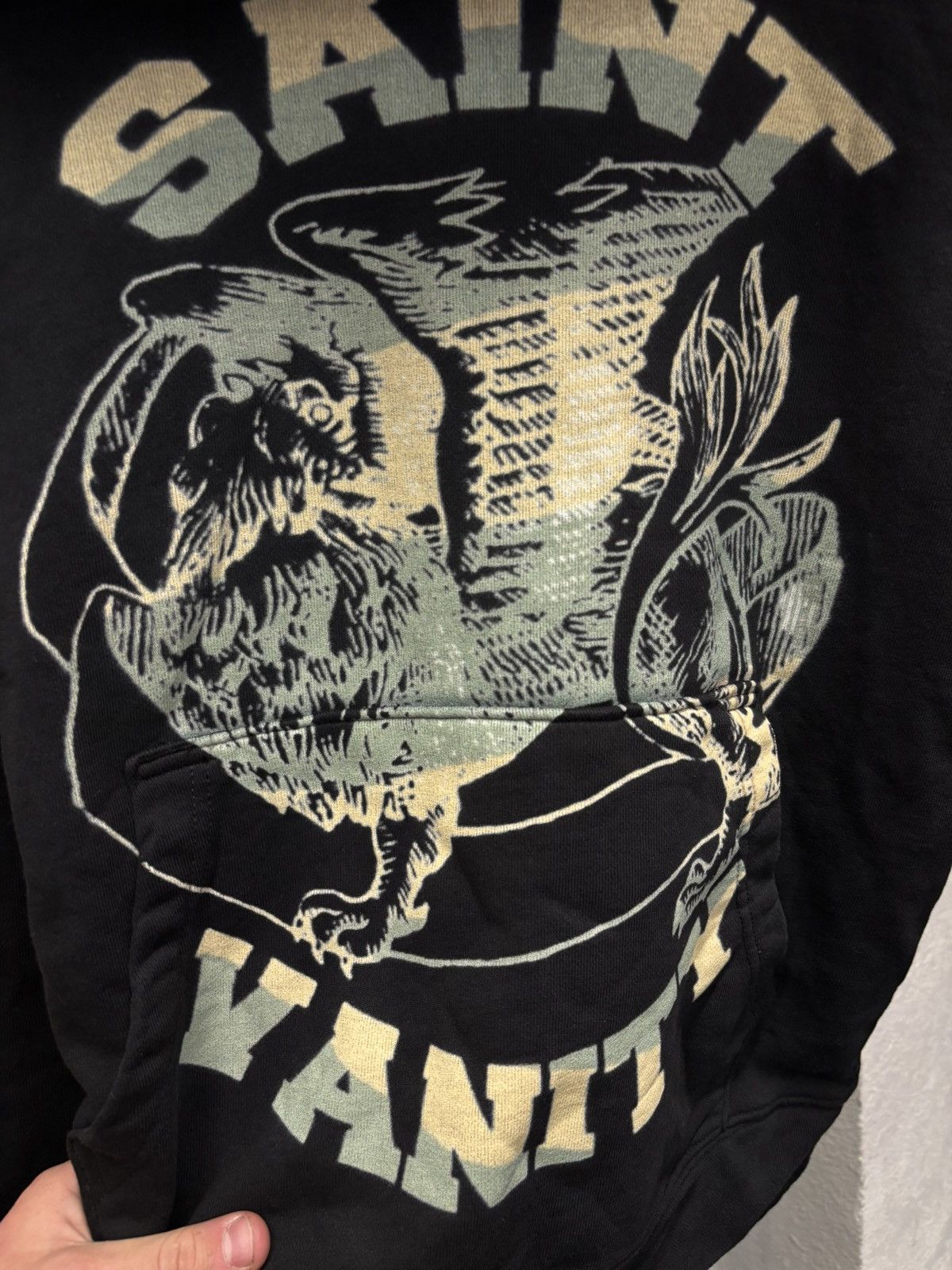 Saint Vanity Saint Vanity Black Crest Hoodie Size US S / EU 44-46 / 1 - 2 Thumbnail