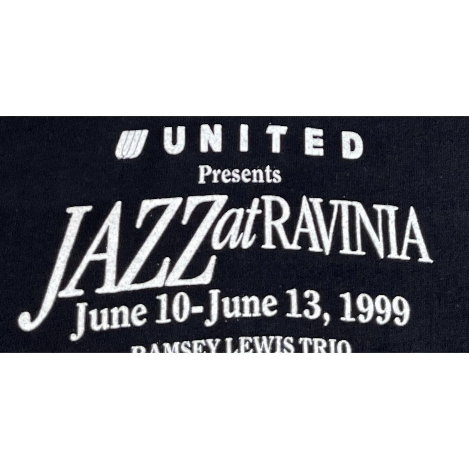 Hanes VINTAGE Jazz at Ravinia T-Shirt Mens XL Black Hanes Beefy-T 1999 90s Music Double-Sided Size US XL / EU 56 / 4 - 6 Thumbnail