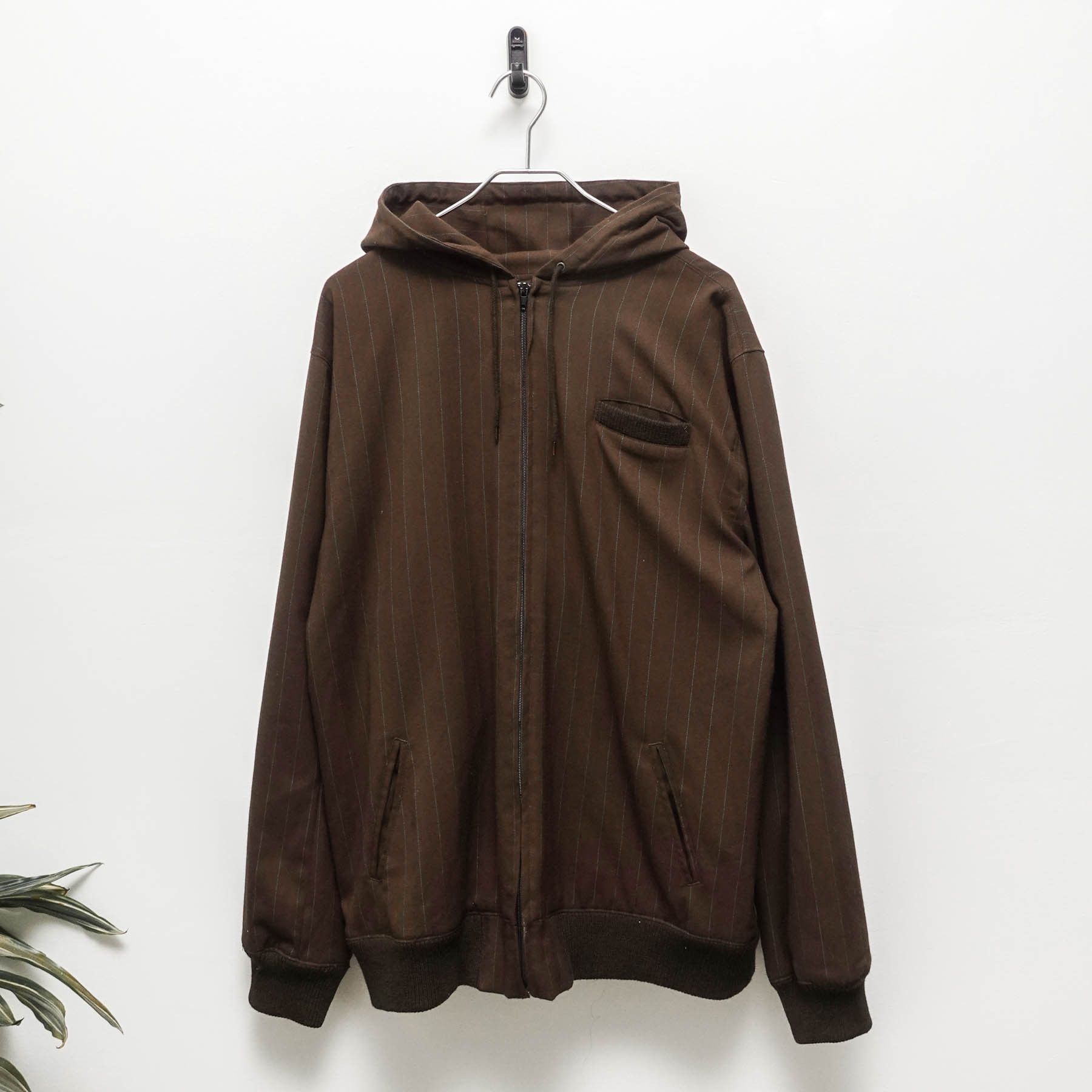 Vintage VTG Upper Playground Brown Hooded Lightweight Jacket USA Size US XL / EU 56 / 4 - 1 Thumbnail