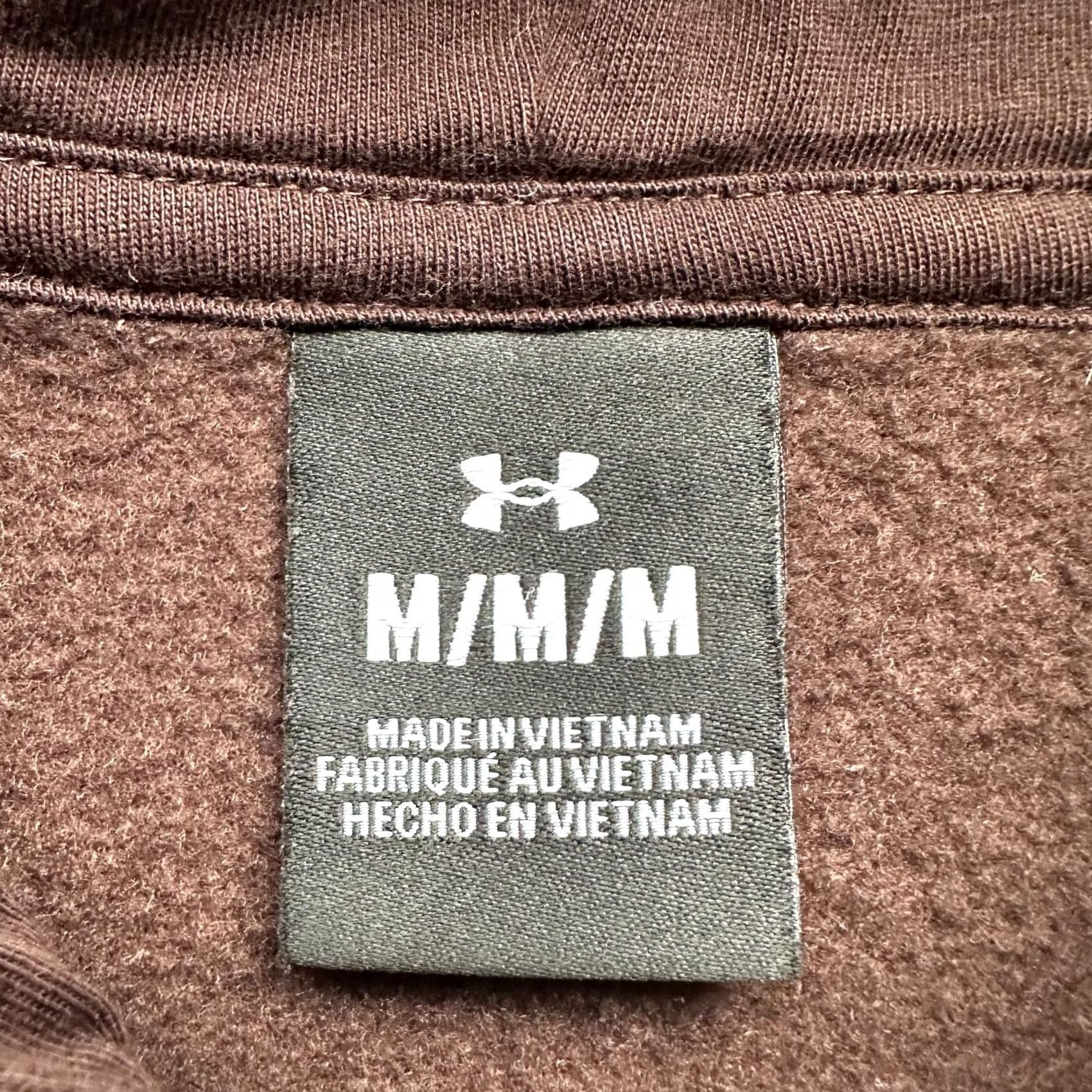 Under Armour Under Armour Hoodie Pullover Sweatshirt Mens Medium Brown Pockets Size US M / EU 48-50 / 2 - 3 Thumbnail