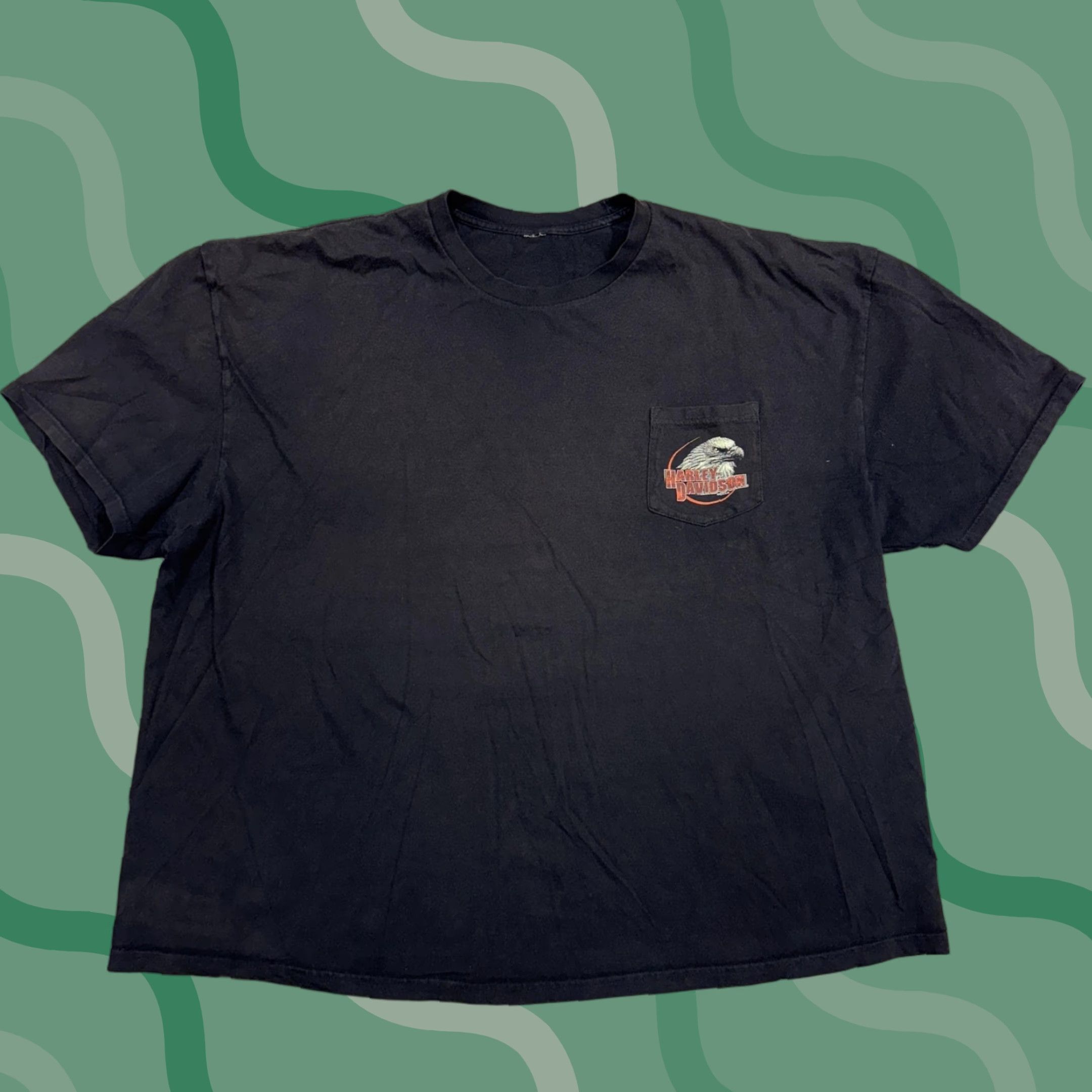 Harley Davidson VINTAGE Harley-Davidson Shirt Mens XL Black Pocket Tee Bruce Rossmeyer Daytona Size US XL / EU 56 / 4 - 1 Thumbnail
