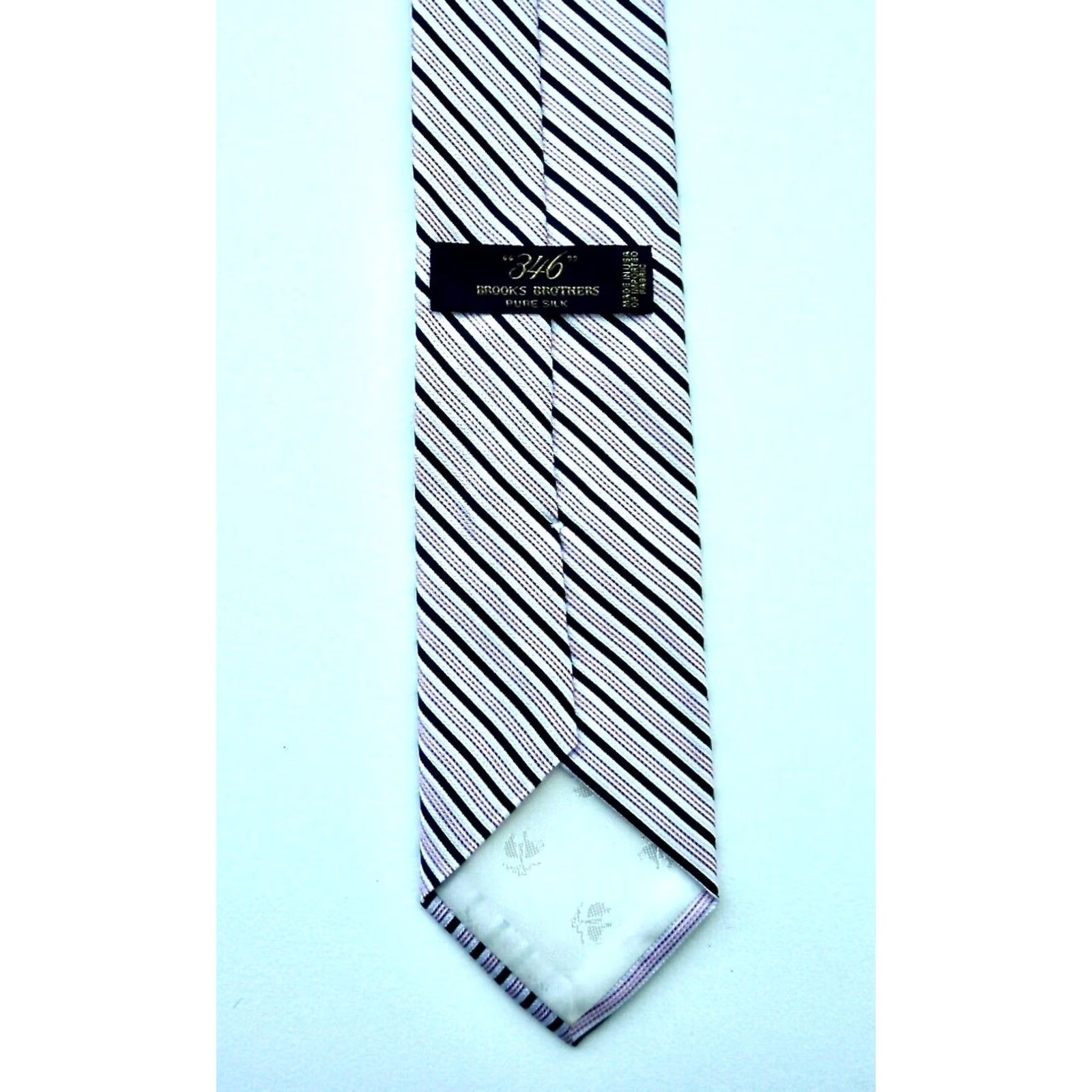 Brooks Brothers Brooks Brothers 346 Silk Tie Striped Men’s Made in USA Silk Tie Classic 59" 3.25" Multicolor Preppy Designer Mens Size ONE SIZE - 5 Thumbnail