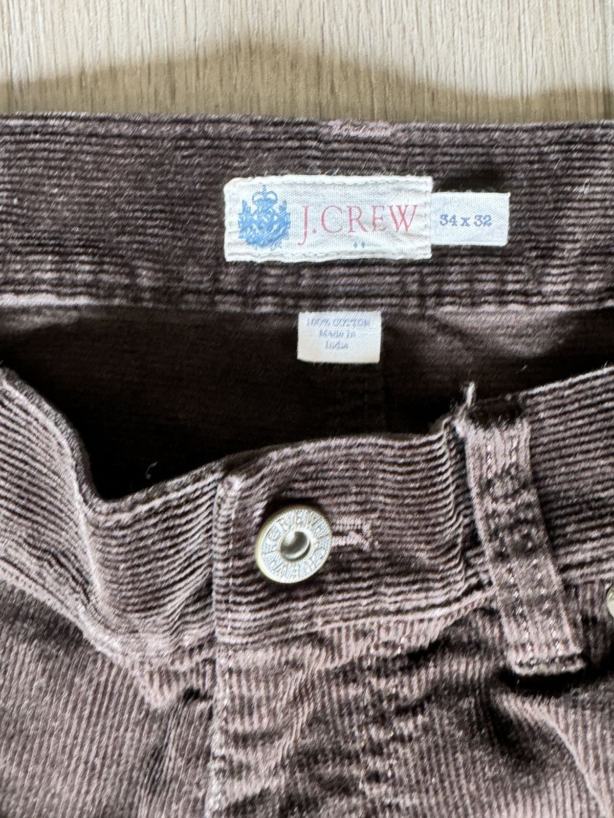 J.Crew Mocha Brown Corduroy J.Crew Trousers Size US 34 / EU 50 - 2 Thumbnail
