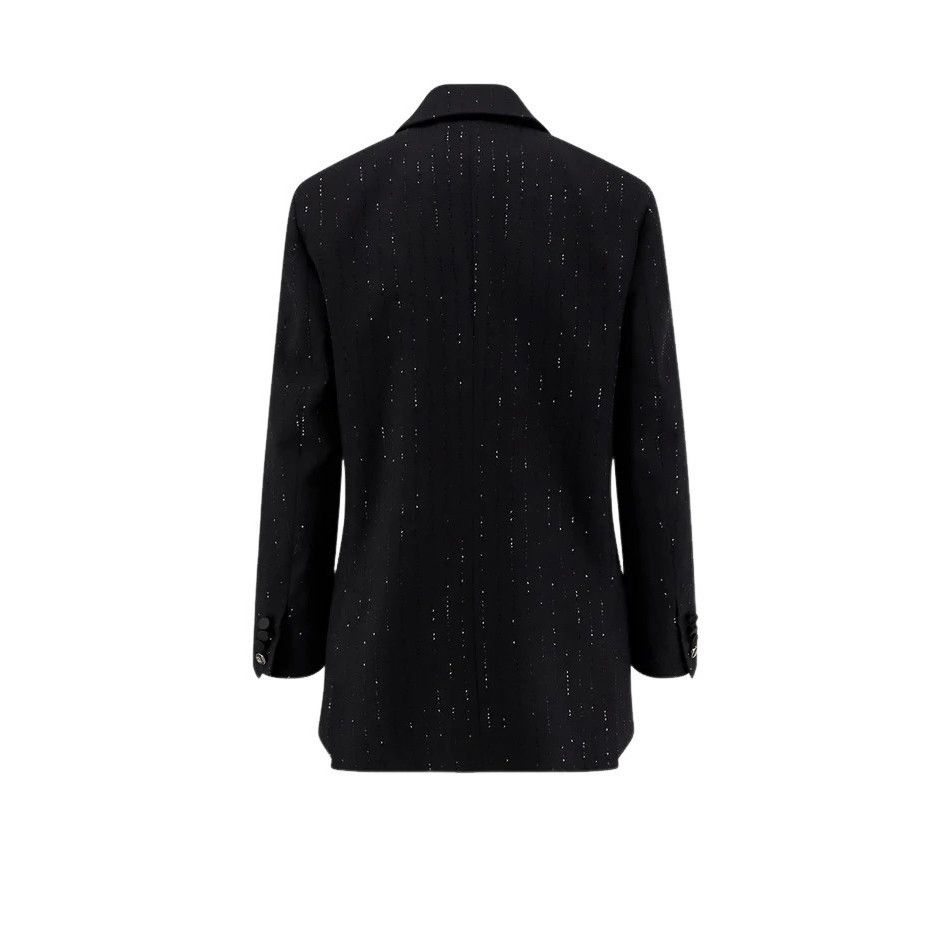 Max Mara MAX MARA Appia Black Wool Blazer Jacket New & Authentic (Wom Size S / US 4 / IT 40 - 2 Thumbnail