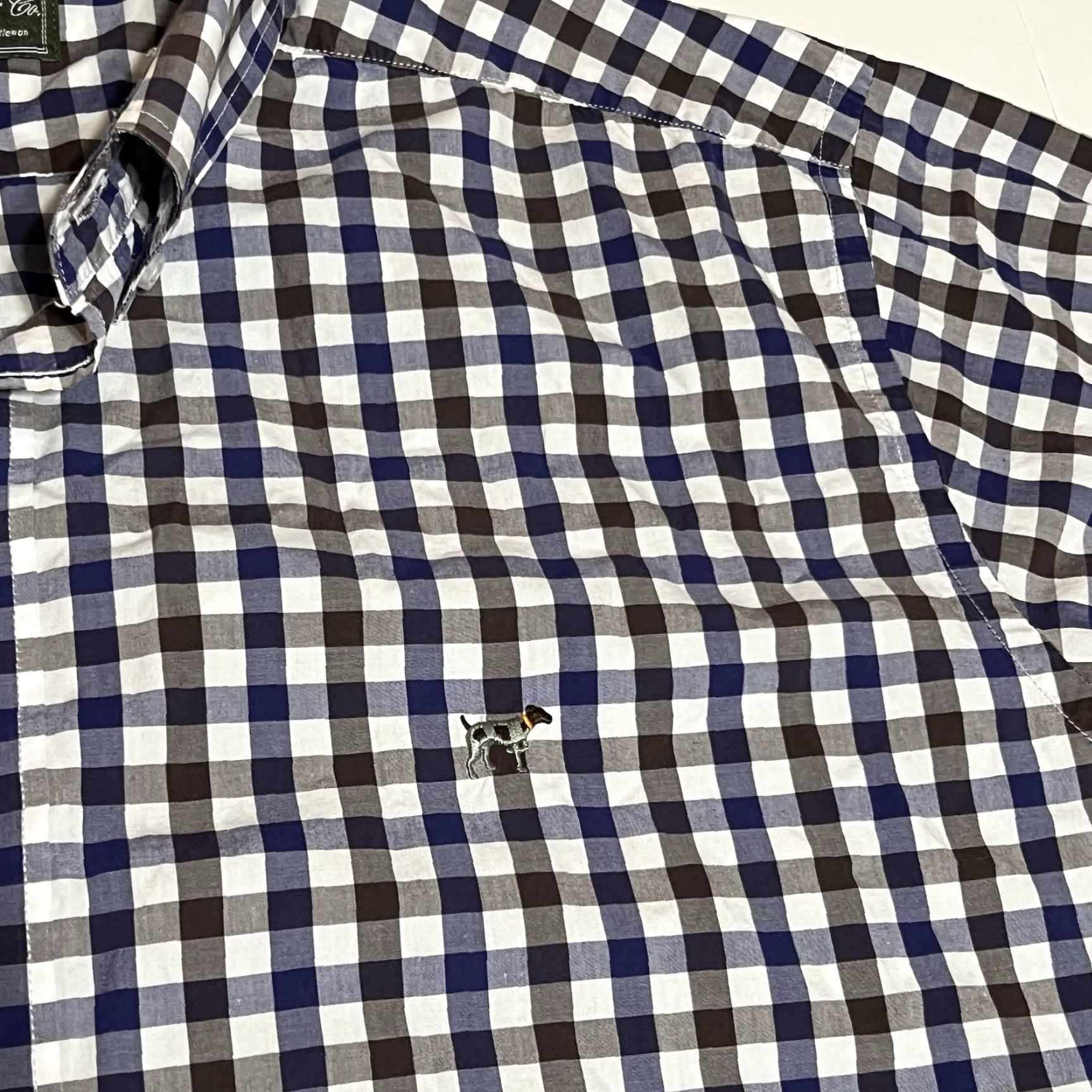 CO Southern Point Co The Hadley Shirt Mens M Long Sleeve Button-Up Blue Check Size US M / EU 48-50 / 2 - 7 Thumbnail