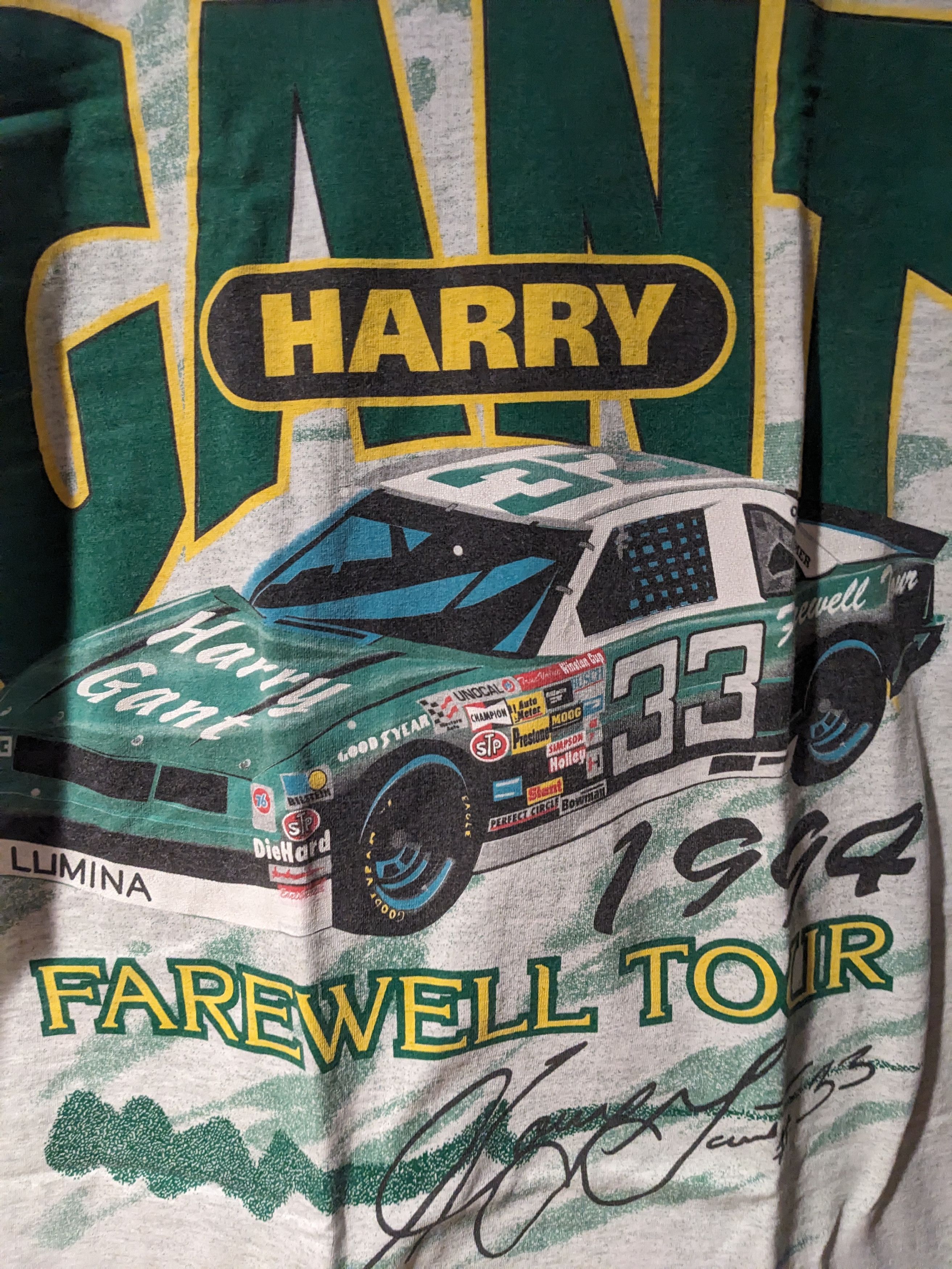 NASCAR × Vintage Vintage 1994 Harry Gant Nascar Chase Authentic T-Shirt Size US L / EU 52-54 / 3 - 2 Thumbnail