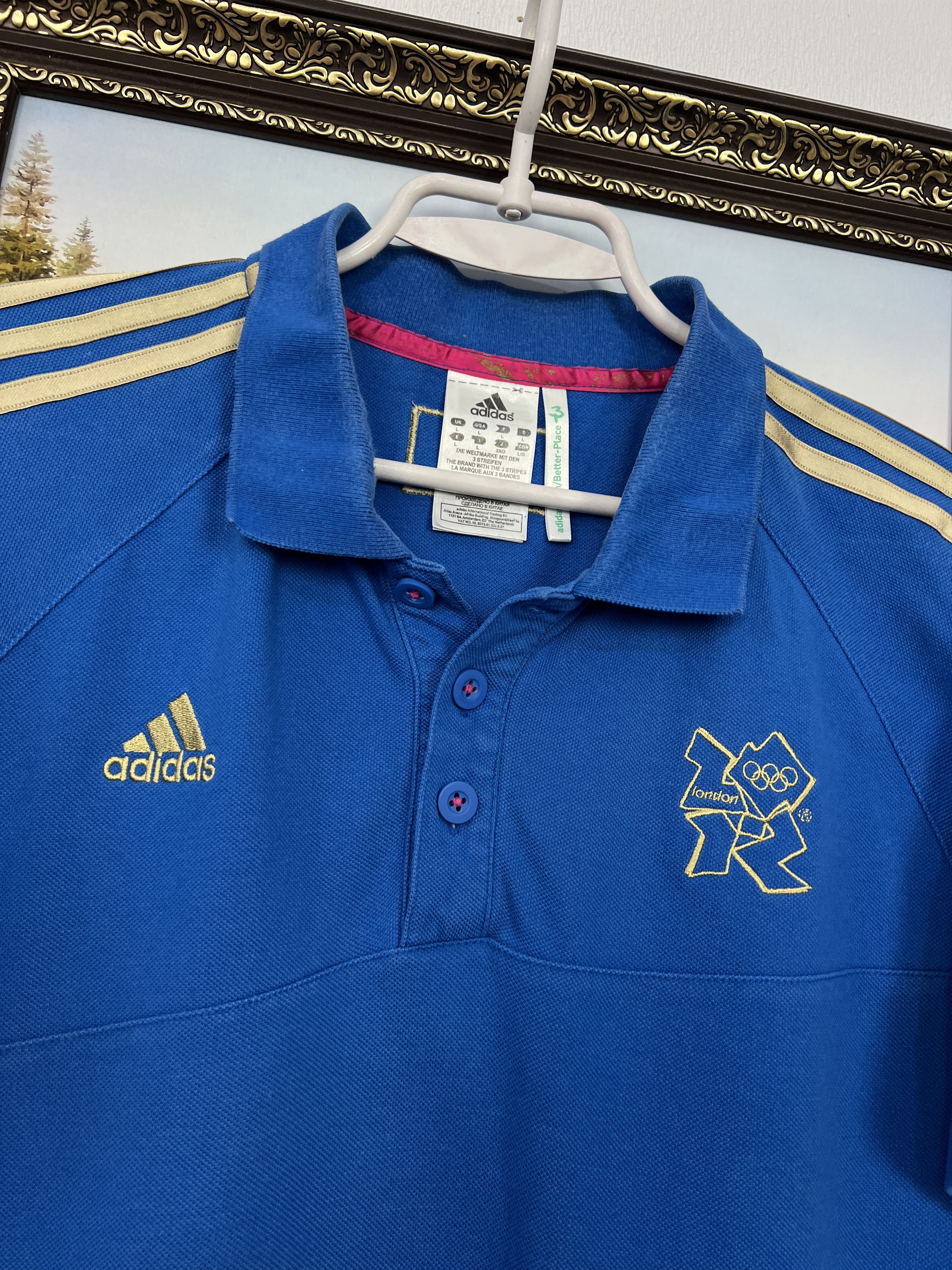 Adidas Great Britain London Olympics National Team Shirt Jersey Size US L / EU 52-54 / 3 - 3 Thumbnail