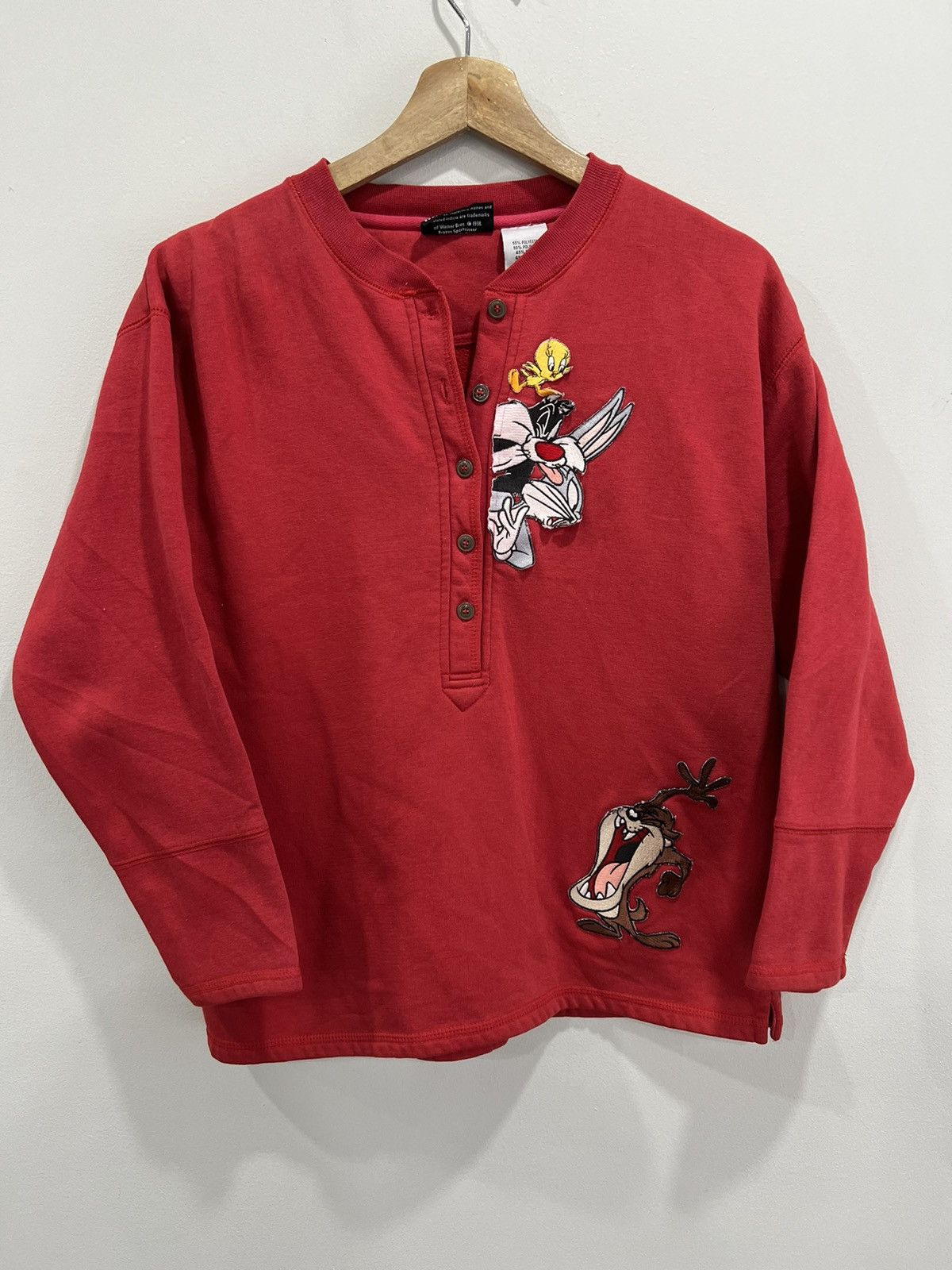 Vintage Vintage Womens Looney Tunes Tweety Sweater Size M / US 6-8 / IT 42-44 - 1 Thumbnail