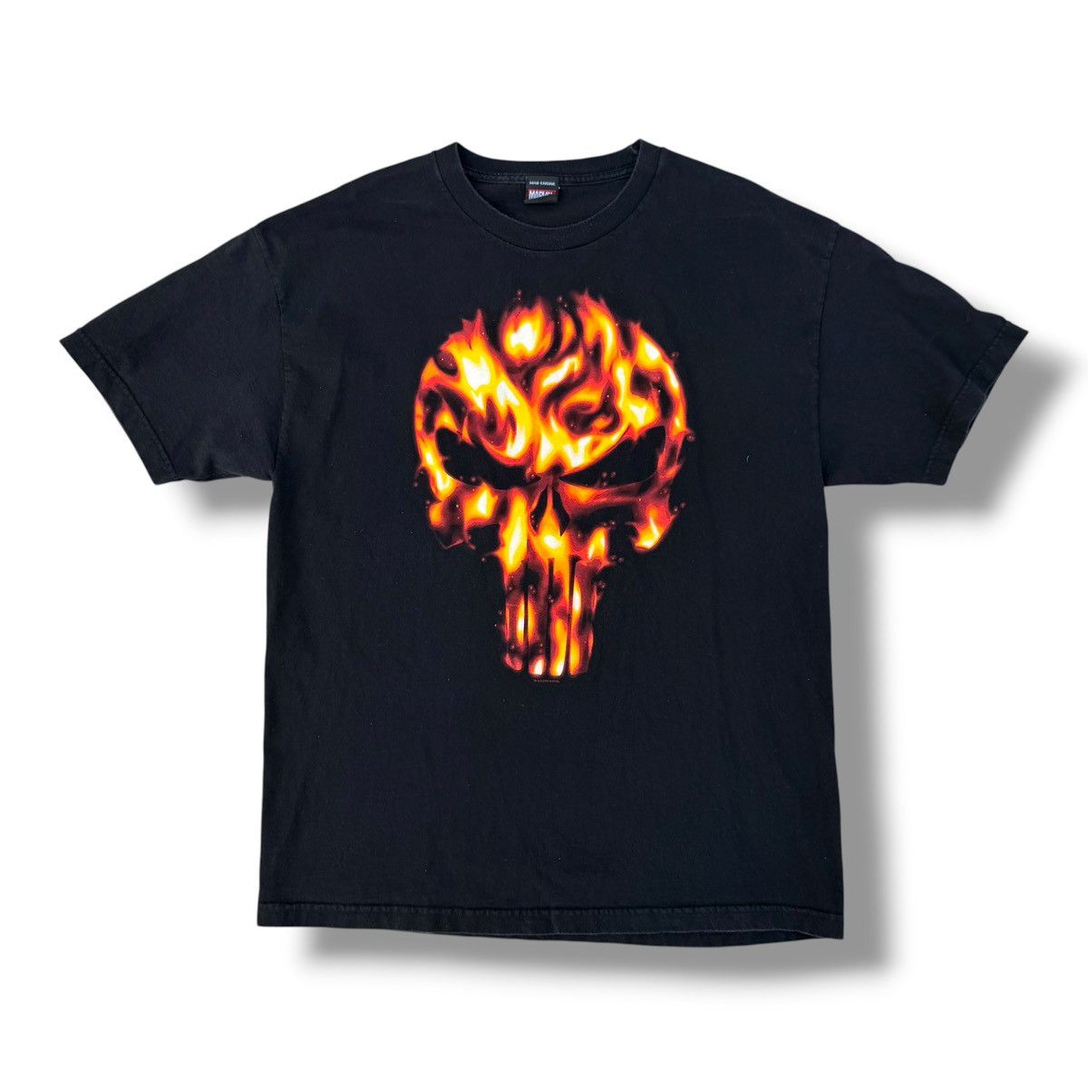 Marvel Comics Vintage 2004 Marvel Mad Engine The Punisher Flames T-Shirt Size US XL / EU 56 / 4 - 1 Thumbnail