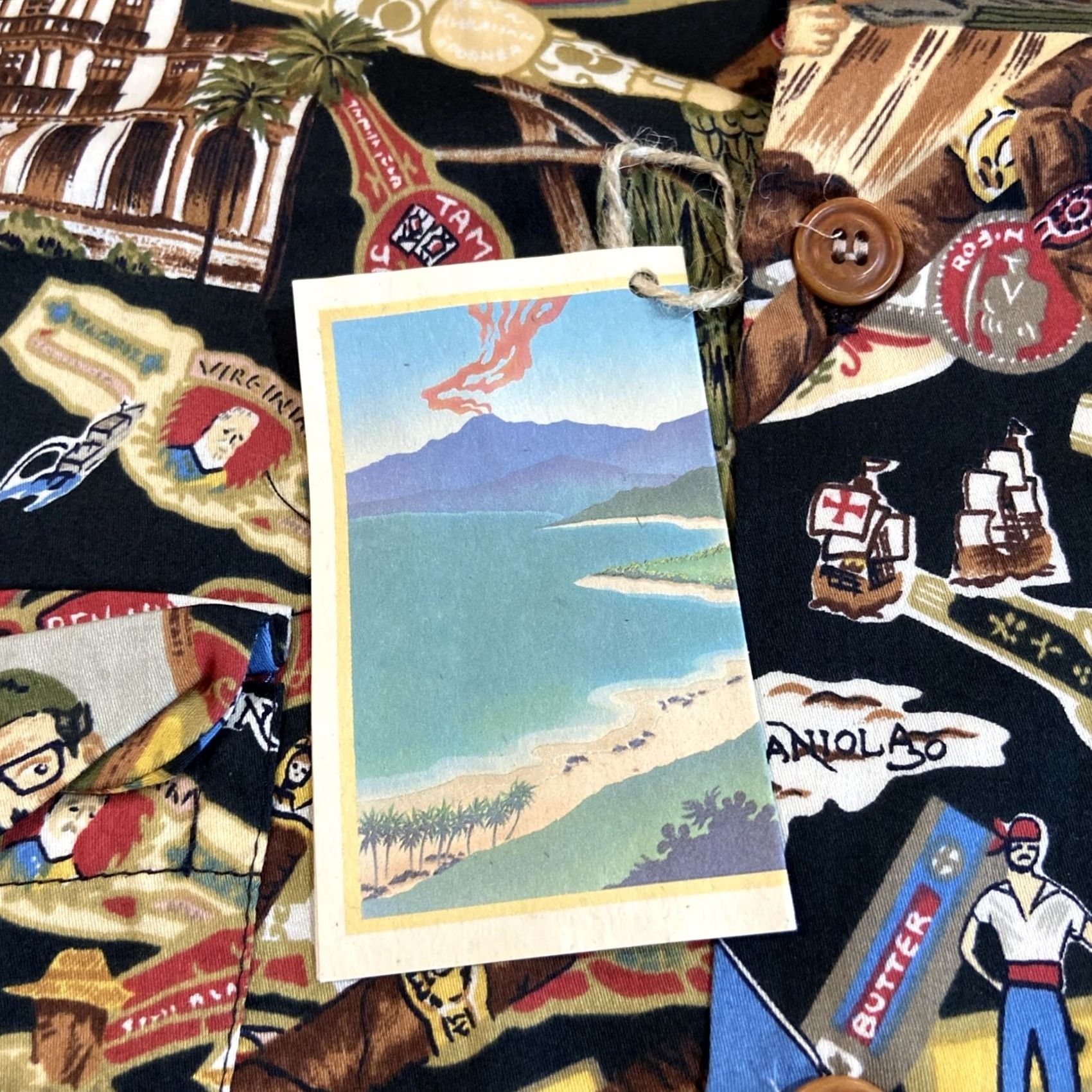 Reyn Spooner VINTAGE? NWT Reyn Spooner American Classics Hawaiian shirt all-over print L Blue Short Sleeve Button-Up Men Hawaii/Hawaiian Size US L / EU 52-54 / 3 - 4 Thumbnail