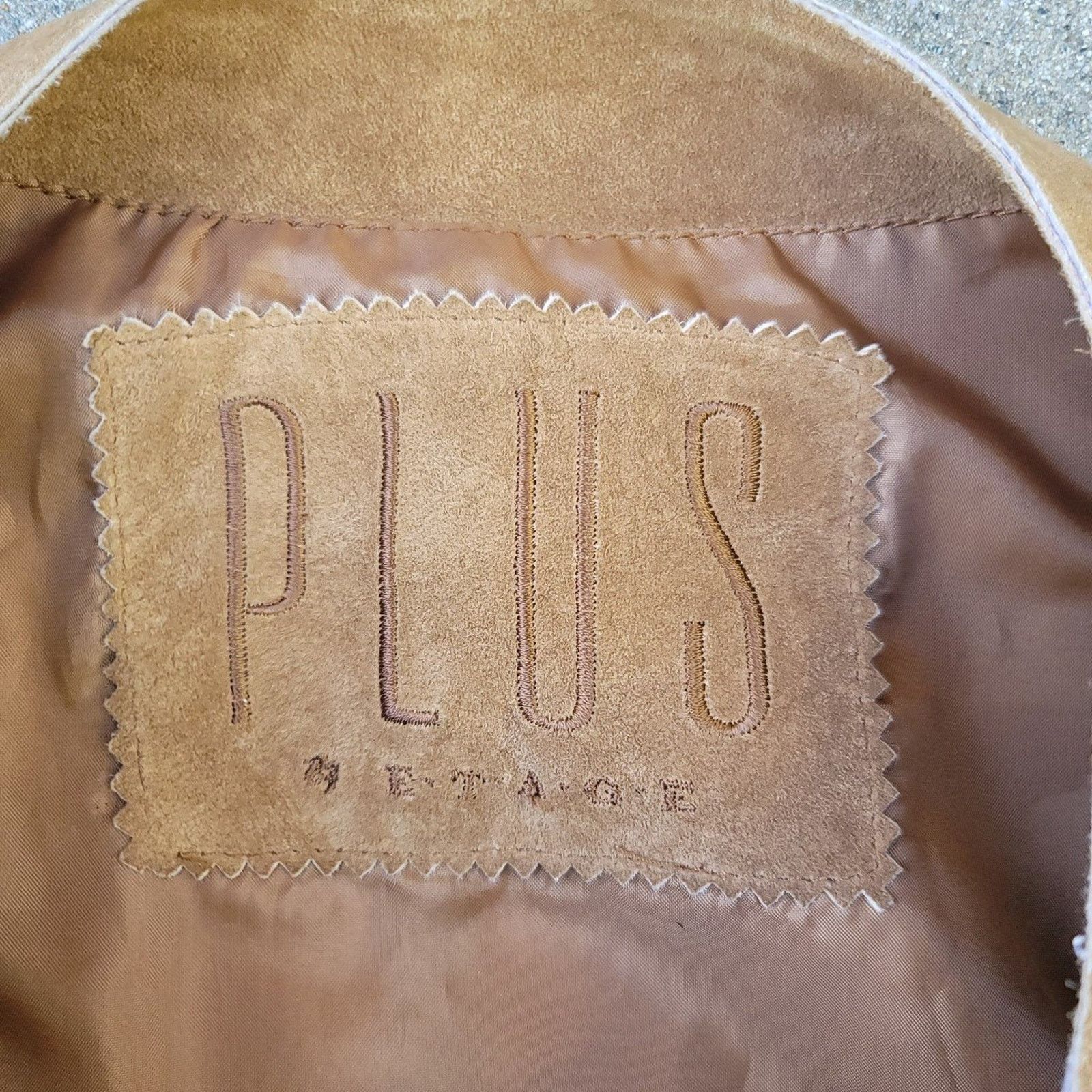 The Unbranded Brand Vtg PLUS Brown Suede Leather Fringe Jacket Size ONE SIZE - 4 Thumbnail