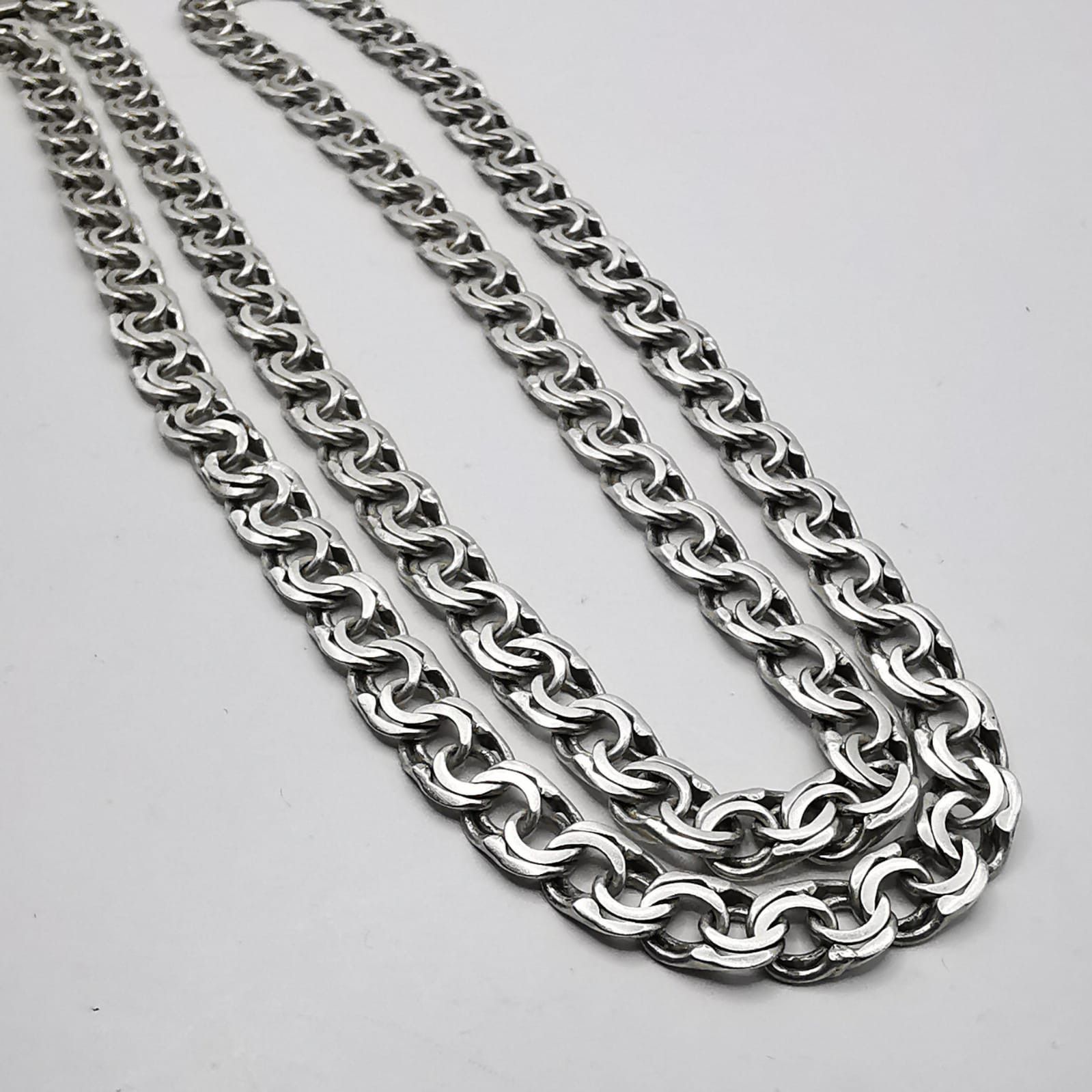 Vintage Vintage Jewelry Chain, 925 Sterling Silver, Signed 24.11g Size ONE SIZE - 3 Thumbnail