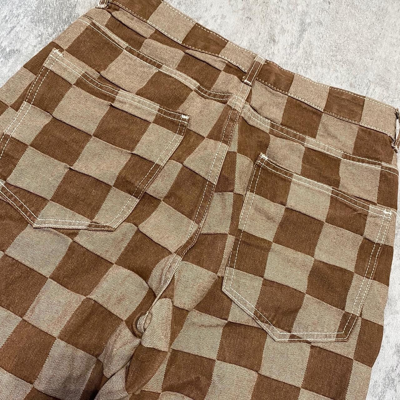 Other Brown and tan checkered straight leg trousers Size US M / EU 48-50 / 2 - 4 Thumbnail