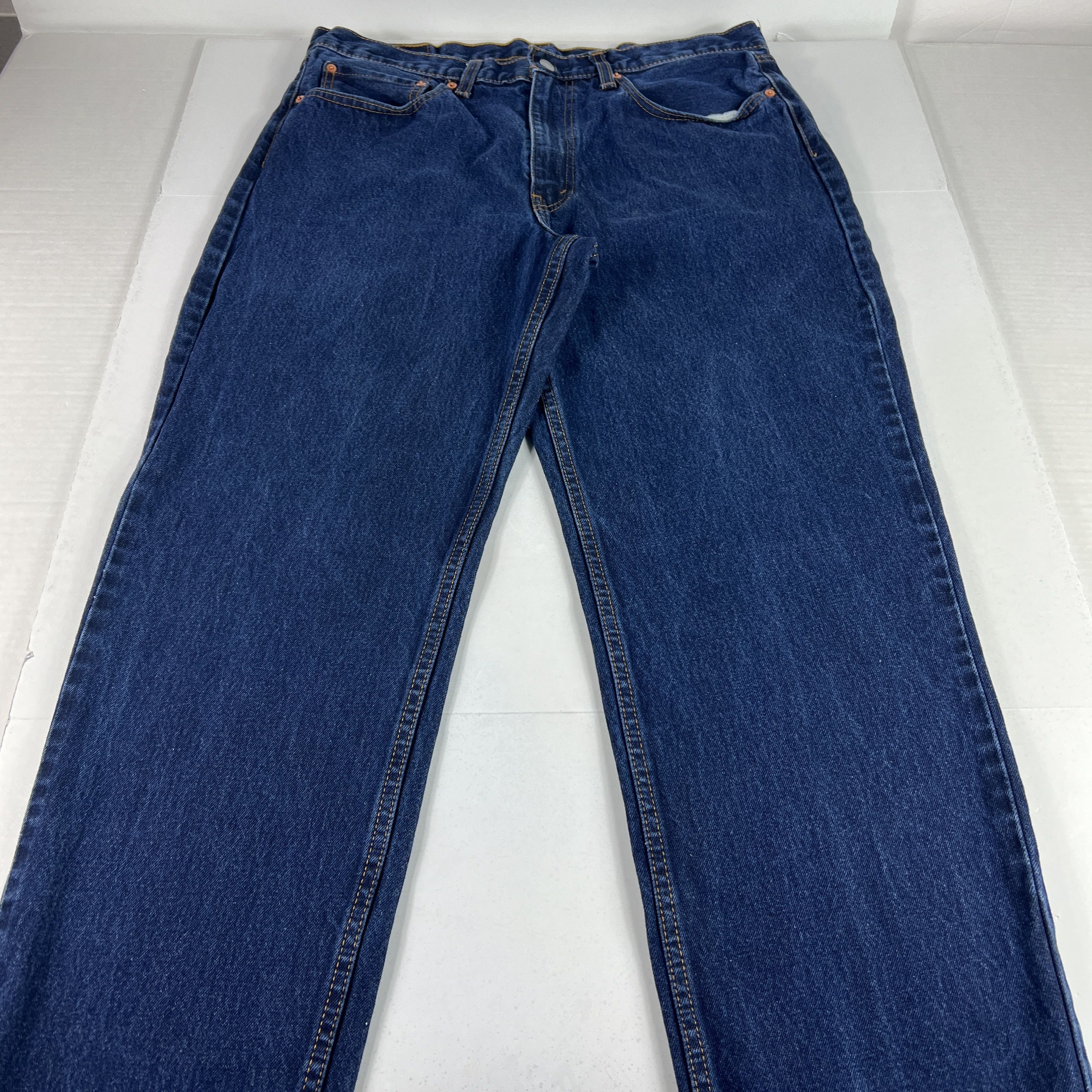 Levi's Levi's Jeans 550 Relaxed Fit Dark Blue Cotton Denim Size US 36 / EU 52 - 1 Thumbnail