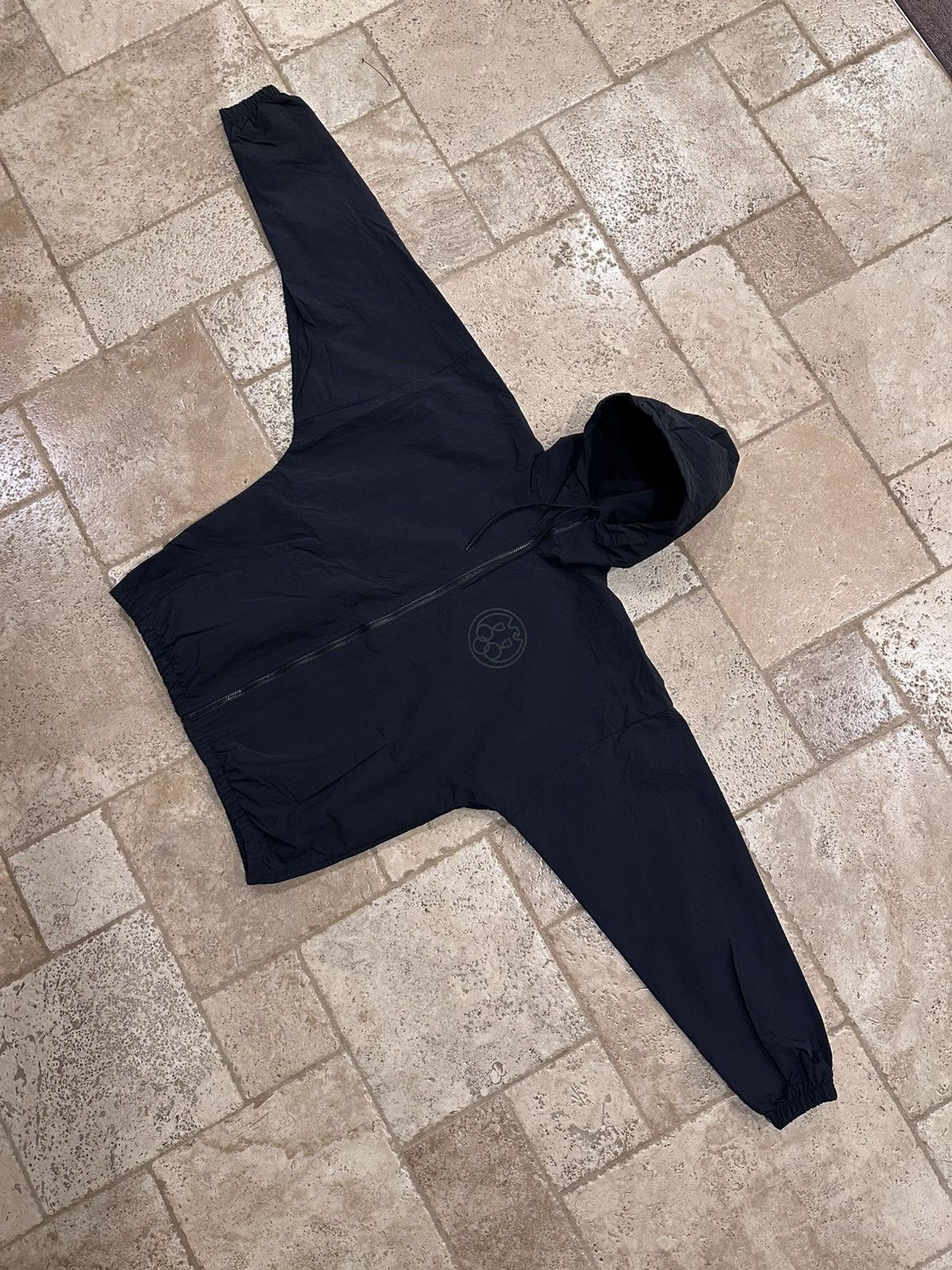 Yeezy Yeezy WB-01 04 Logo Black Windbreaker Nylon Zip Jacket Size US M / EU 48-50 / 2 - 3 Thumbnail