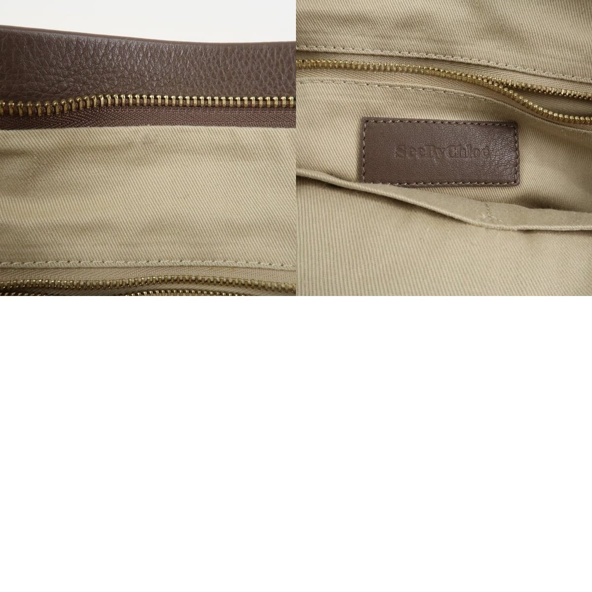 Chloe Chloe See by Chloe Calfskin Tote Brown Size ONE SIZE - 8 Thumbnail