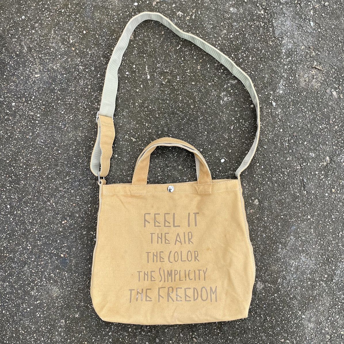 Global Work × Japanese Brand High Quality Canvas Global Work Sling Bag Size ONE SIZE - 2 Thumbnail