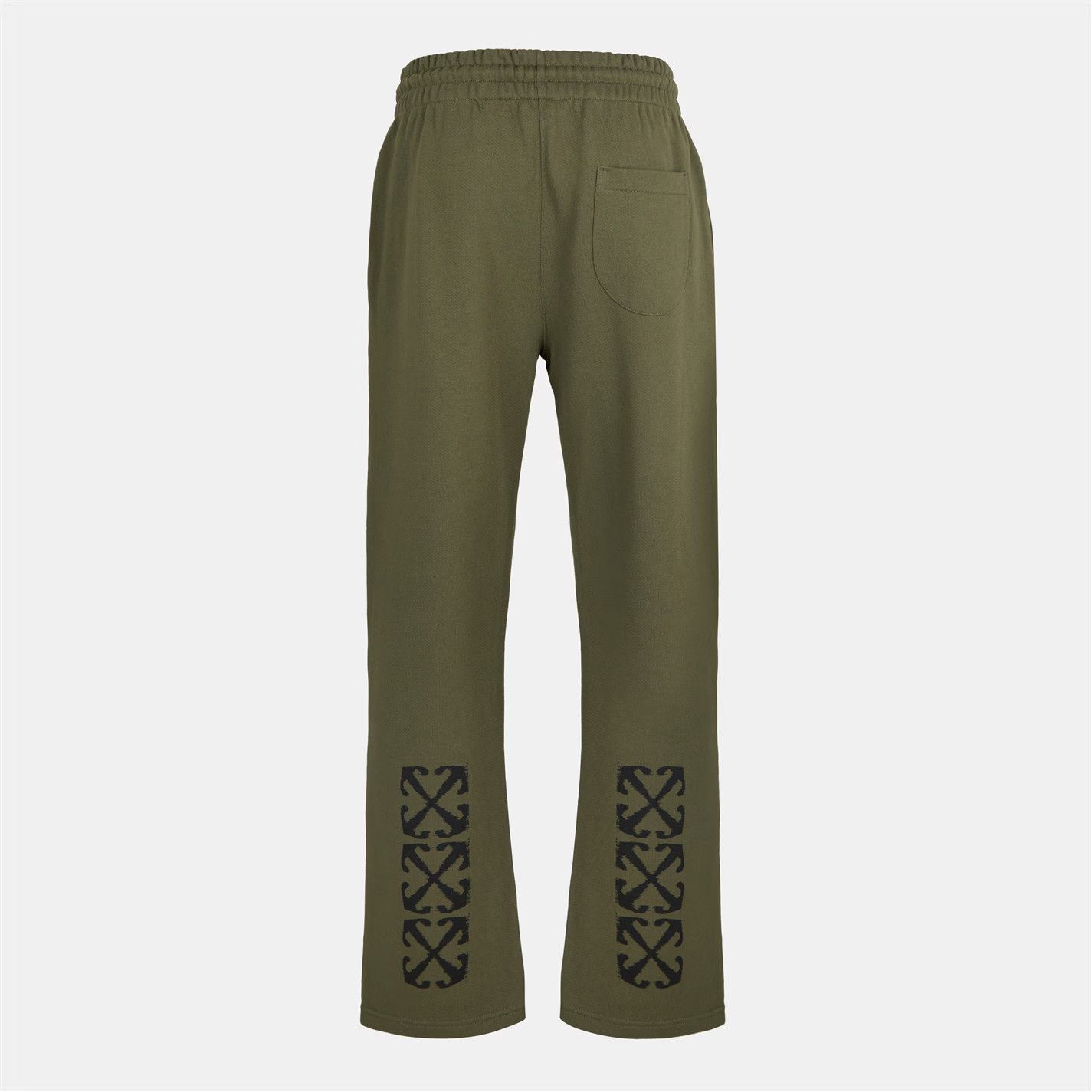 Off-White o1g2r1mq0226 Arrow Fleece Closed Sweatpants & Joggers Green Size US 32 / EU 48 - 2 Thumbnail