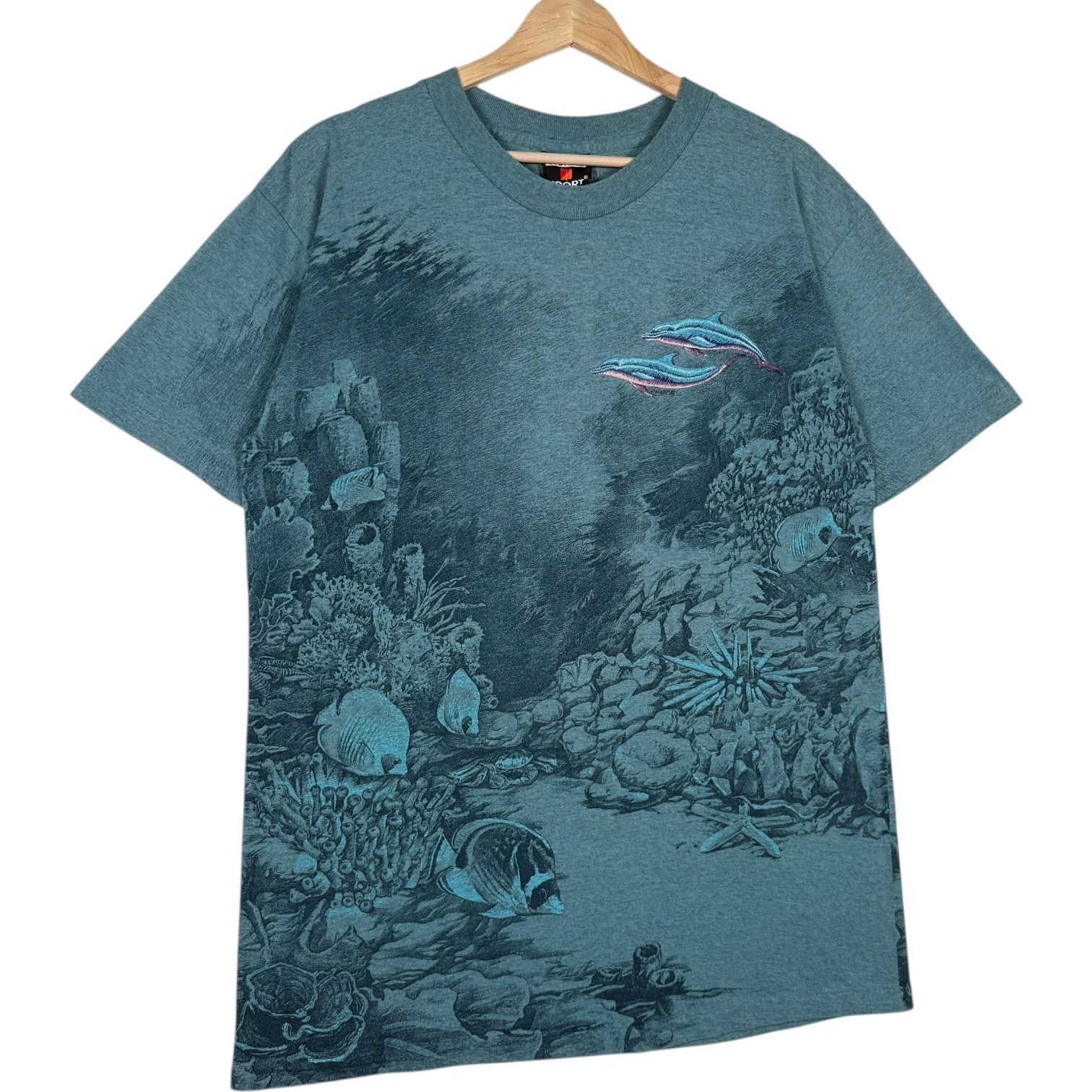 Signal Sport Vintage Sea Life AOP Nature Tee 90s L Size US L / EU 52-54 / 3 - 4 Thumbnail