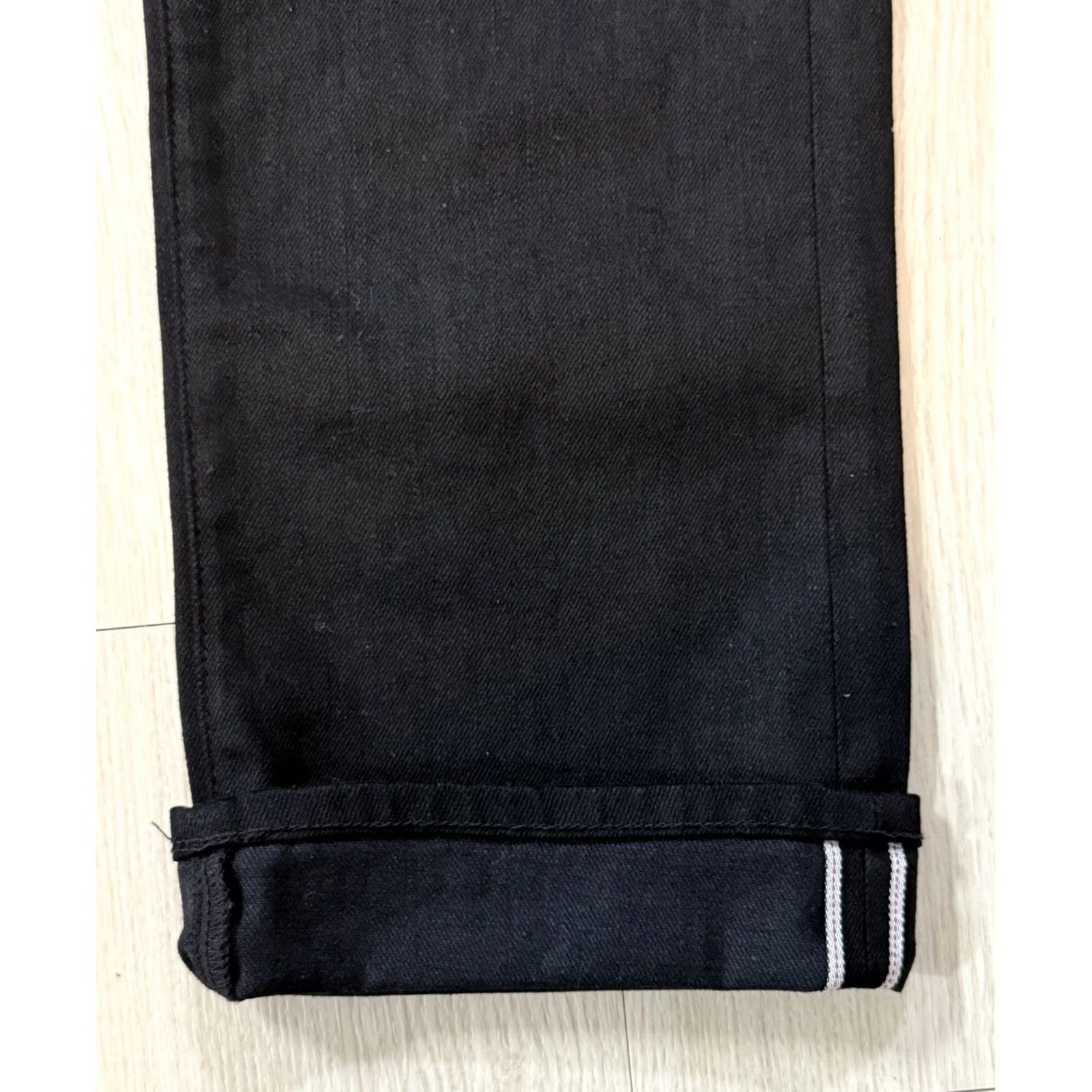 Denime VINTAGE Adriano Goldschmied Lochlan Kaihara Selvage Denim Jeans 28x34 Slimming Fits: 31x33 Black Denim 5-Pocket Limited Edition Mens Size US 28 / EU 44 - 6 Thumbnail