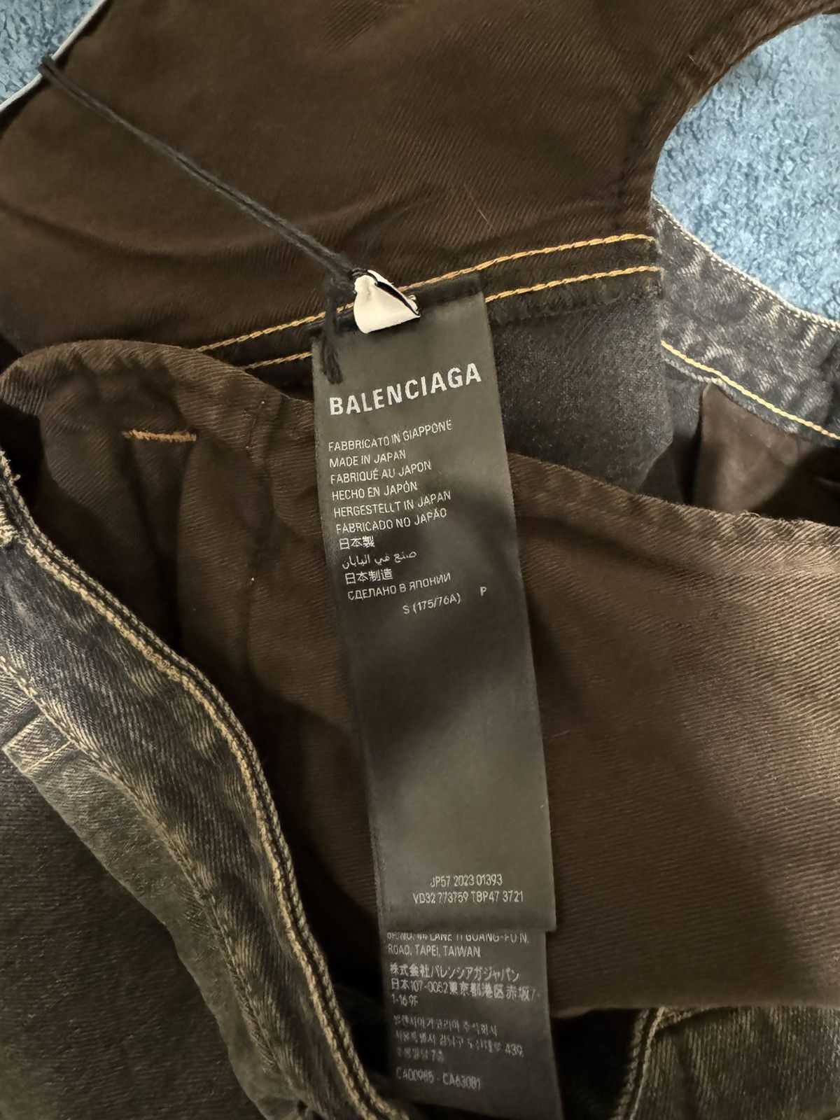 Balenciaga SS24 Balenciaga Japanese Denim Cargo Pants Size US 31 - 5 Thumbnail