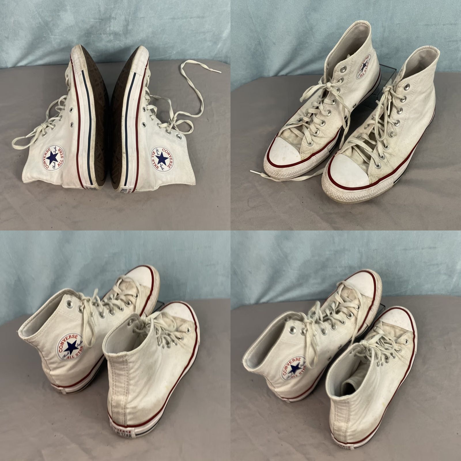 Converse CONVERSE All Star Chuck Taylor All Star Sneaker High Top Mens 8 Womens 10 White Classic BasketBall Shoe Size US 8 / IT 38 - 9 Thumbnail