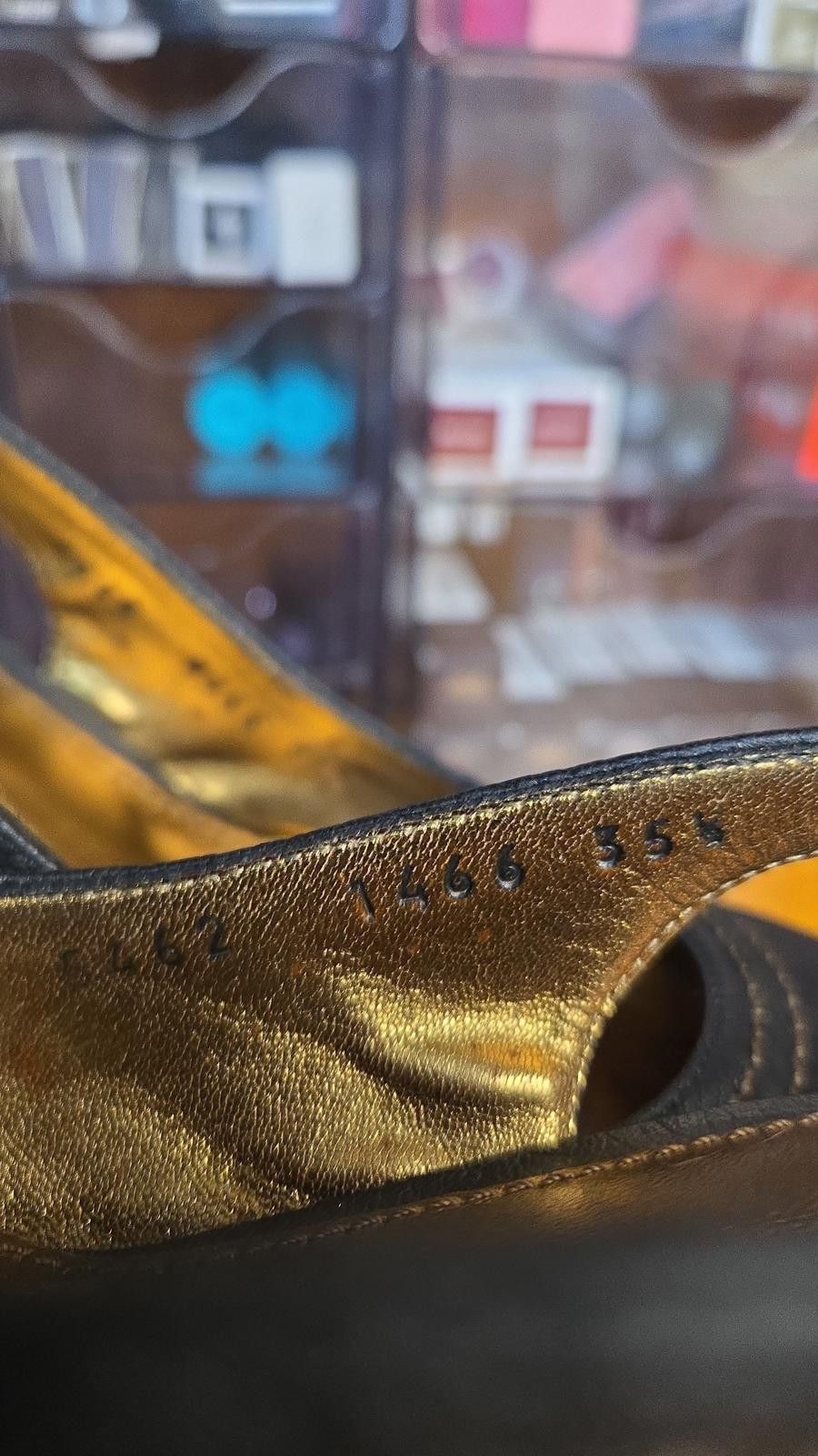 Dolce & Gabbana ✨ Dolce & Gabbana Black Leather Slingback Heels – Size 35.5 Size US 4.5 / IT 34.5 - 8 Thumbnail
