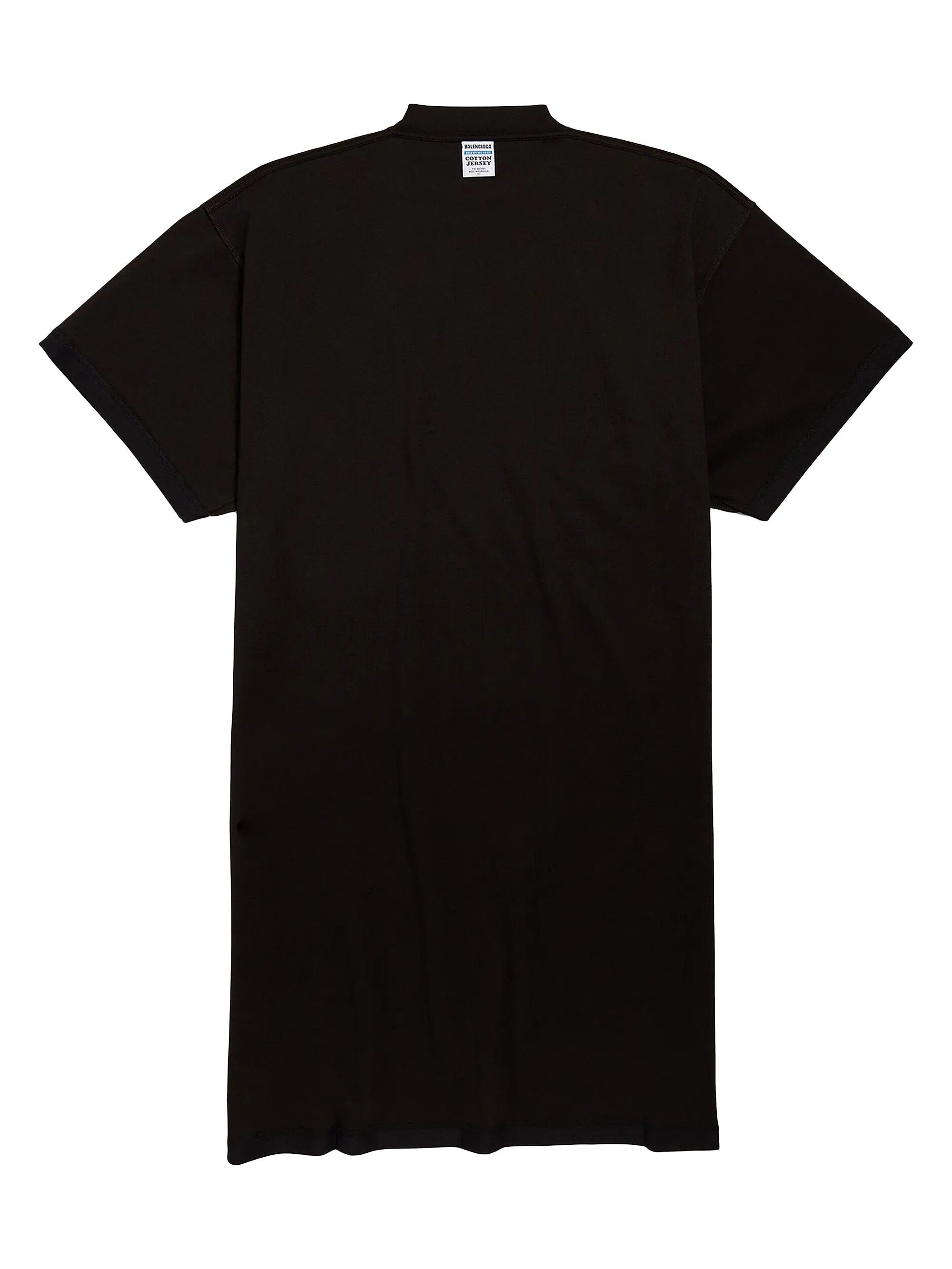 Balenciaga o1w1db10625 Inside Out T-Shirt Dress in Black Size M / US 6-8 / IT 42-44 - 2 Thumbnail