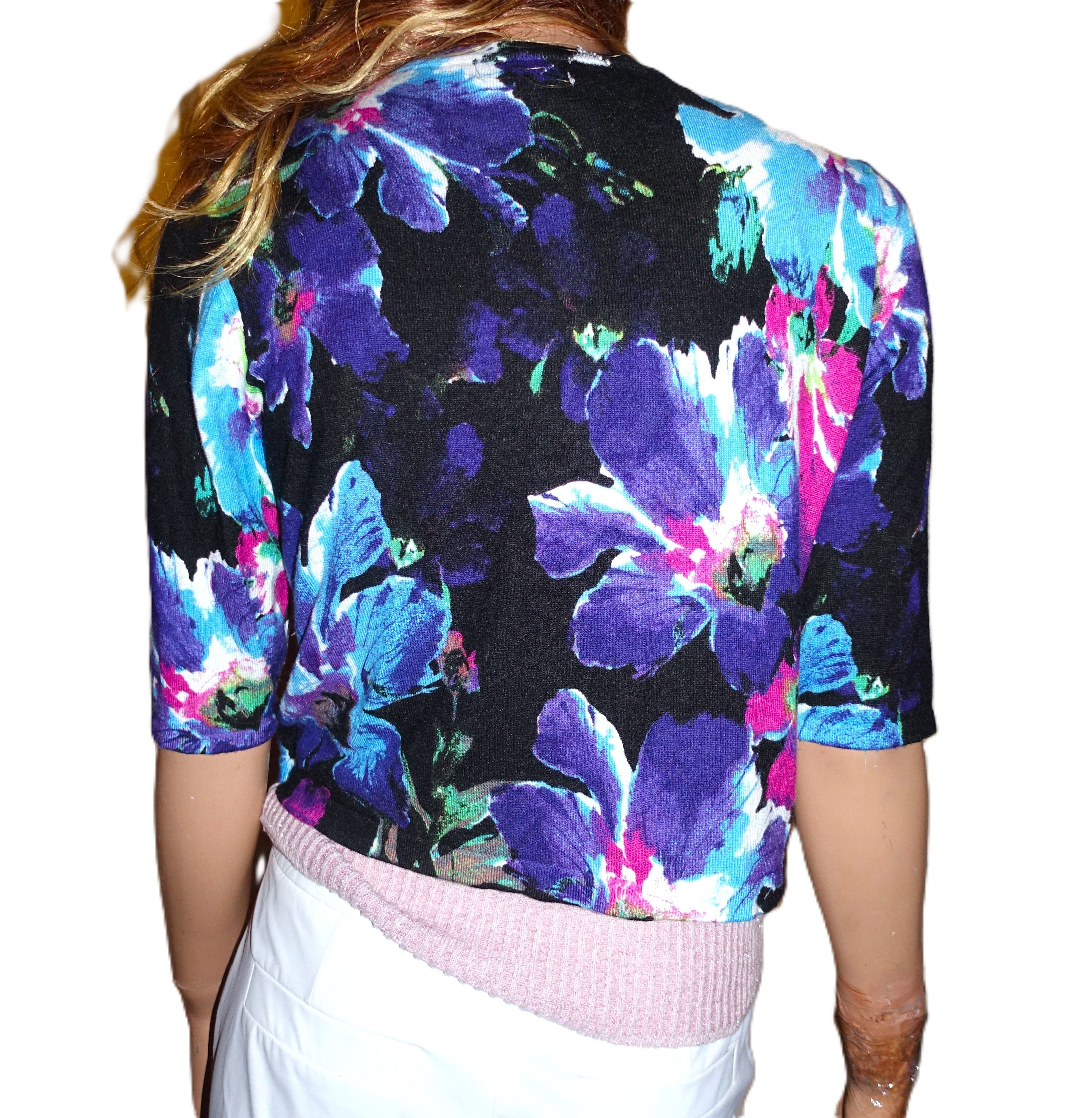 Other Joseph A Multi Color Floral Cardigan L Size L / US 10 / IT 46 - 5 Thumbnail