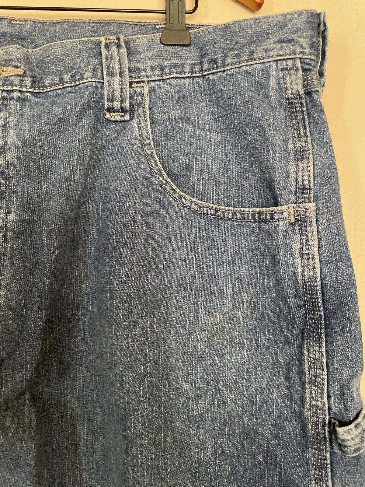 Vintage × Wrangler Vintage Y2K Wrangler Carpenter Jorts Jean Shorts Blue Denim Size US 40 / EU 56 - 3 Thumbnail