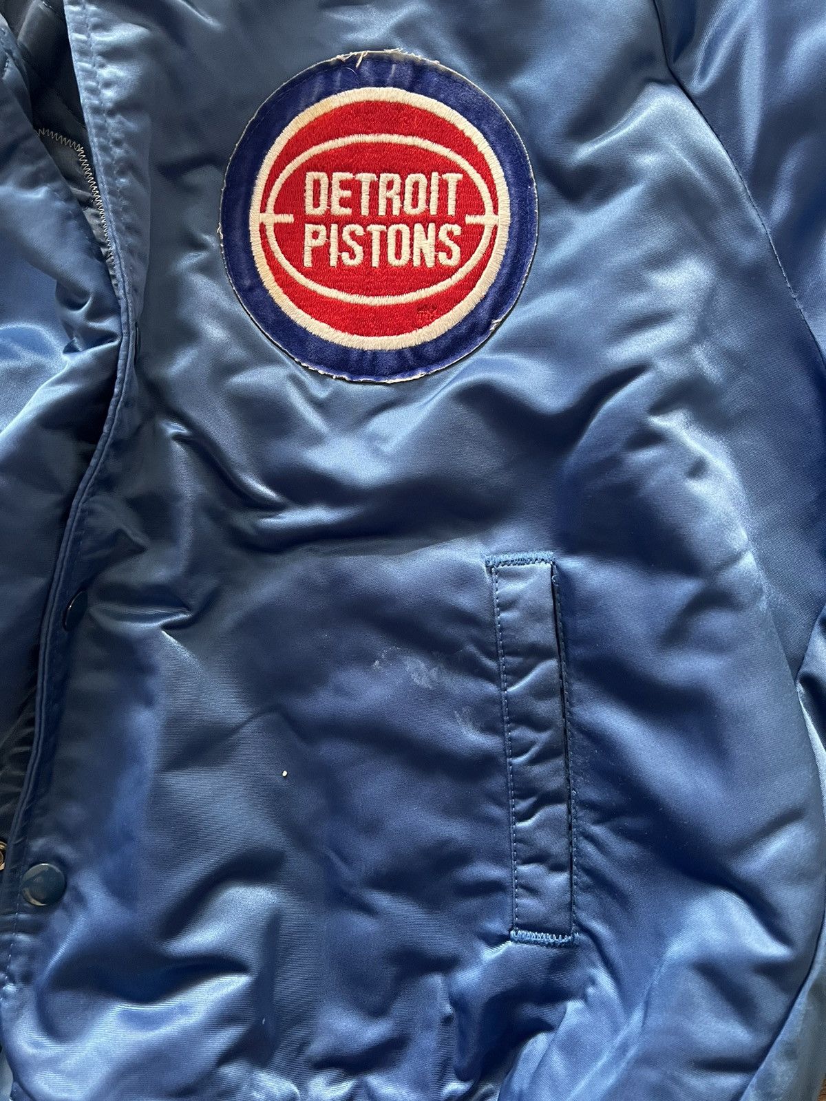 Chalk Line Vintage Detroit Pistons Chalkline spell out jacket Size US L / EU 52-54 / 3 - 4 Thumbnail