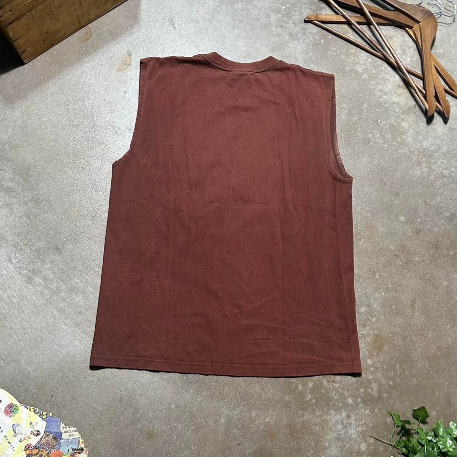 Hanes Vintage 90s Tropical Style Shark Surf Tank Top Print Animal Size US XL / EU 56 / 4 - 3 Thumbnail