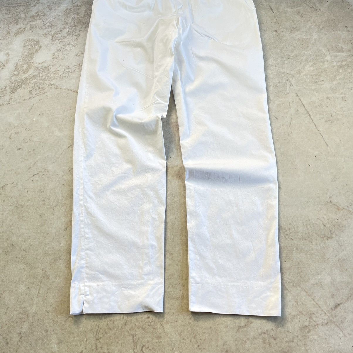 Canali × Designer Canali Oldmoney White Stretch Baggy Trousers Size US 37 - 12 Thumbnail